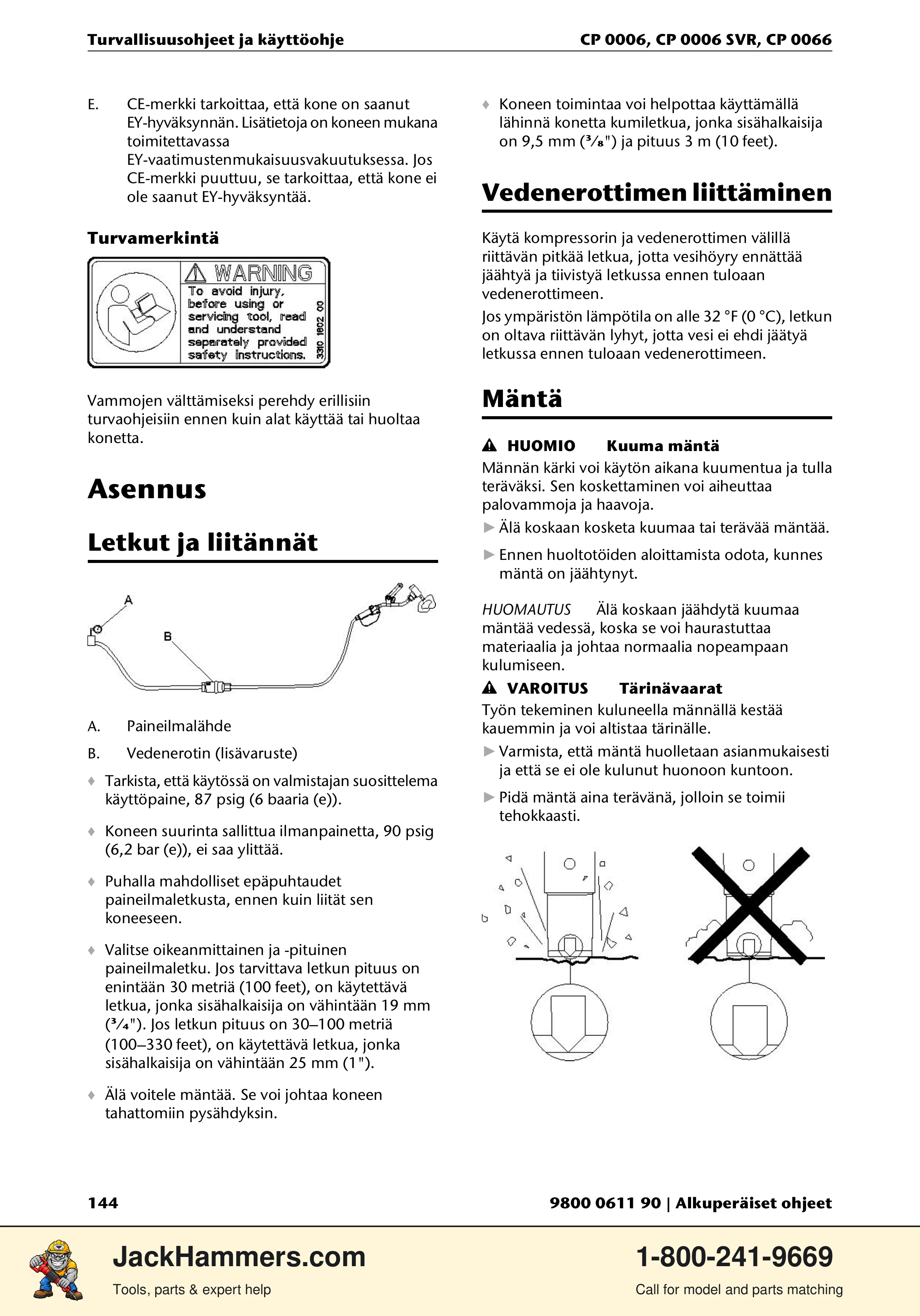 Chicago Pneumatic CP 0006 / CP 0006 SVR PDF page 144 of 196