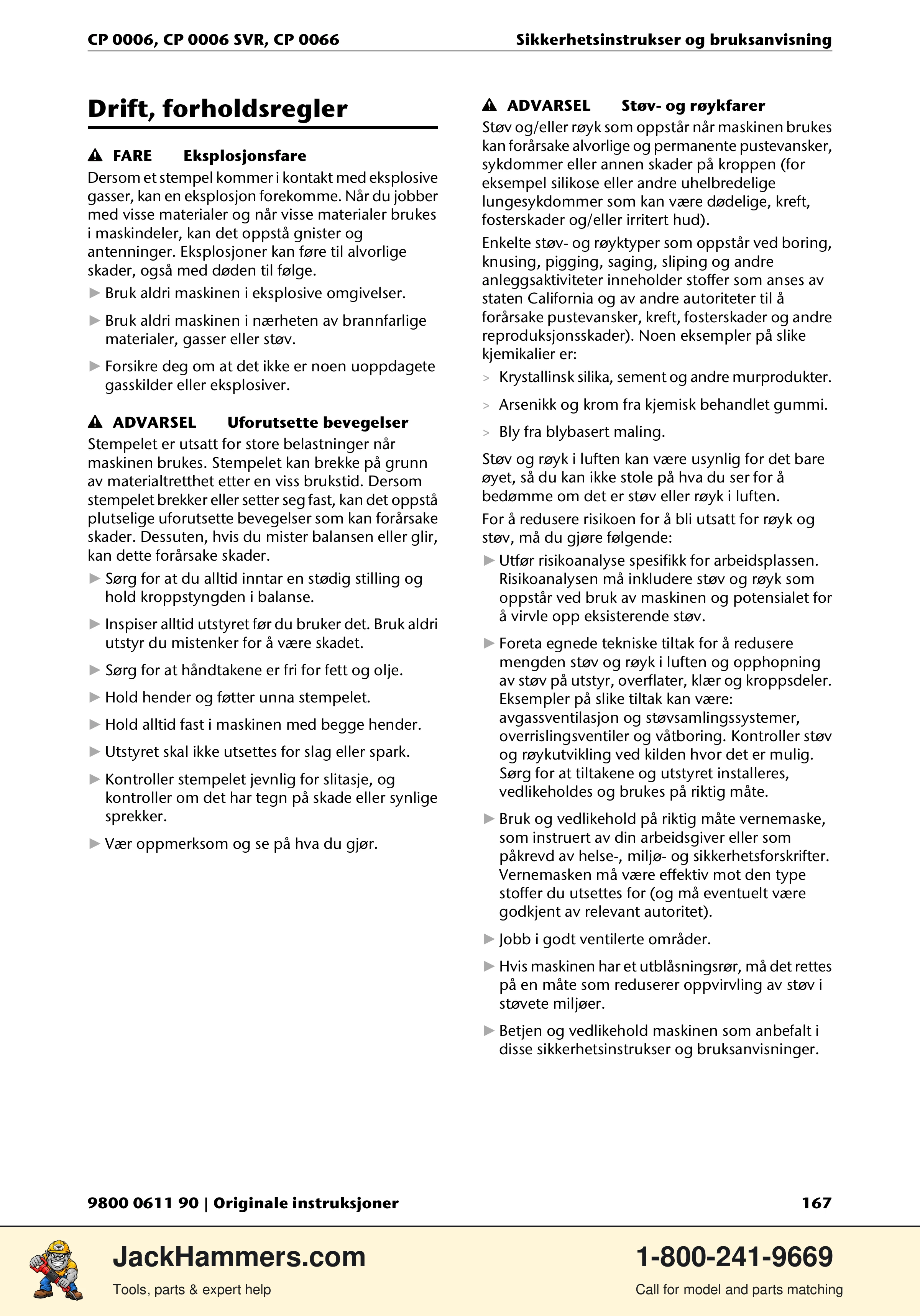 Chicago Pneumatic CP 0006 / CP 0006 SVR PDF page 167 of 196