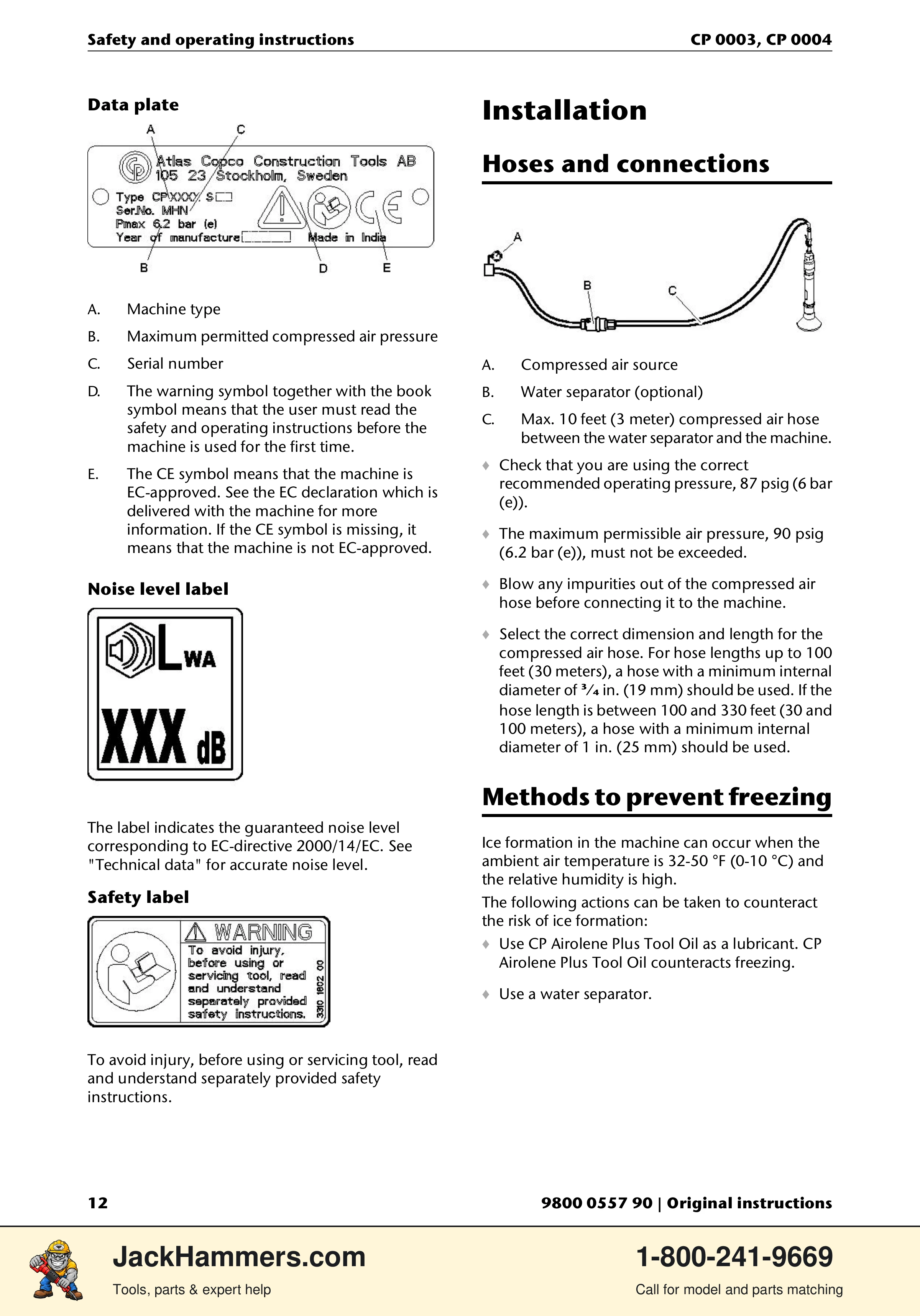 Chicago Pneumatic CP 0003 PDF page 12 of 216