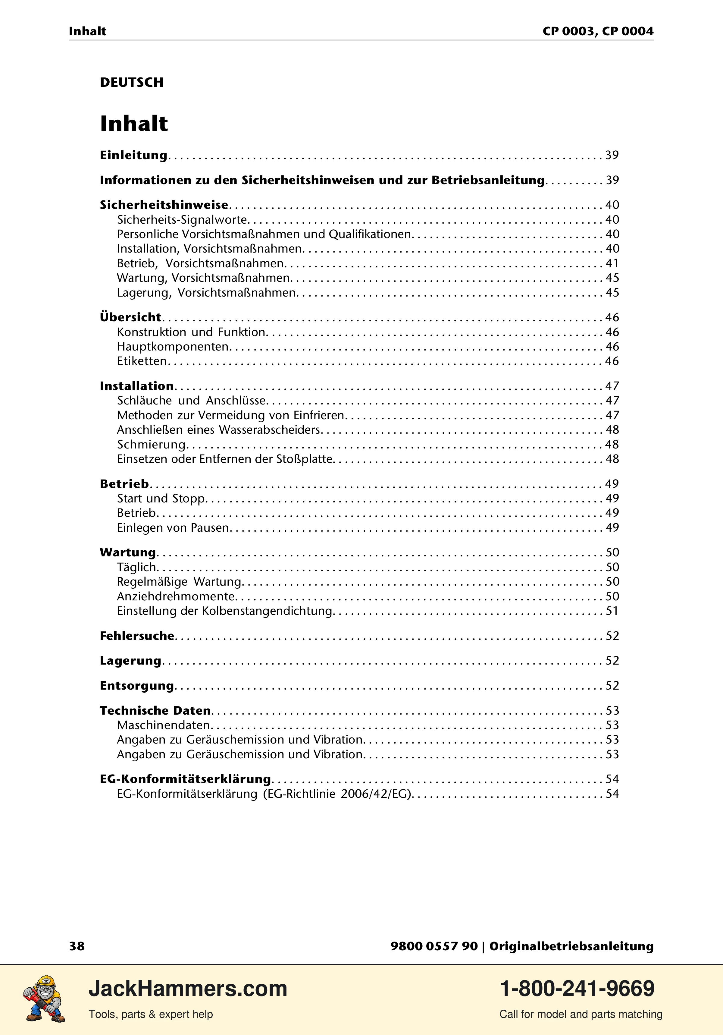 Chicago Pneumatic CP 0003 PDF page 38 of 216