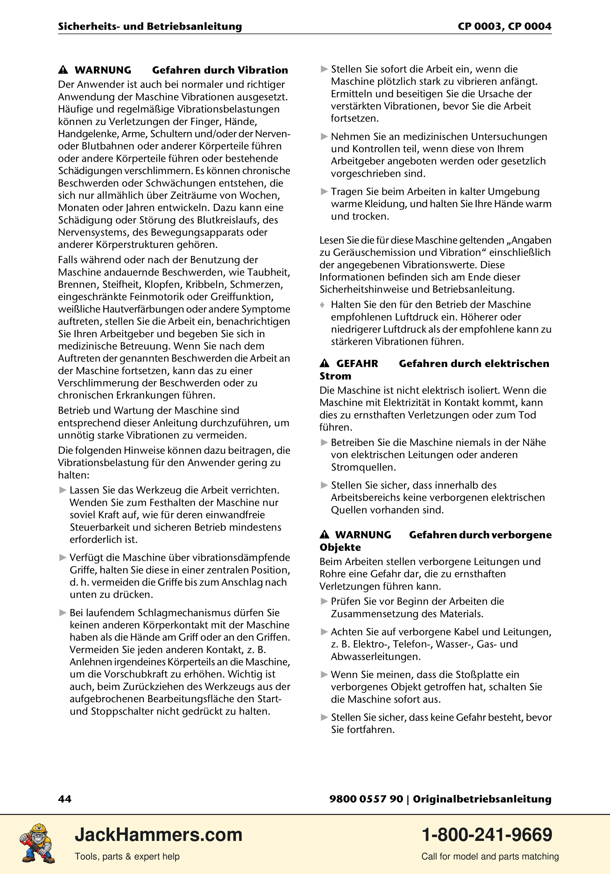 Chicago Pneumatic CP 0003 PDF page 44 of 216