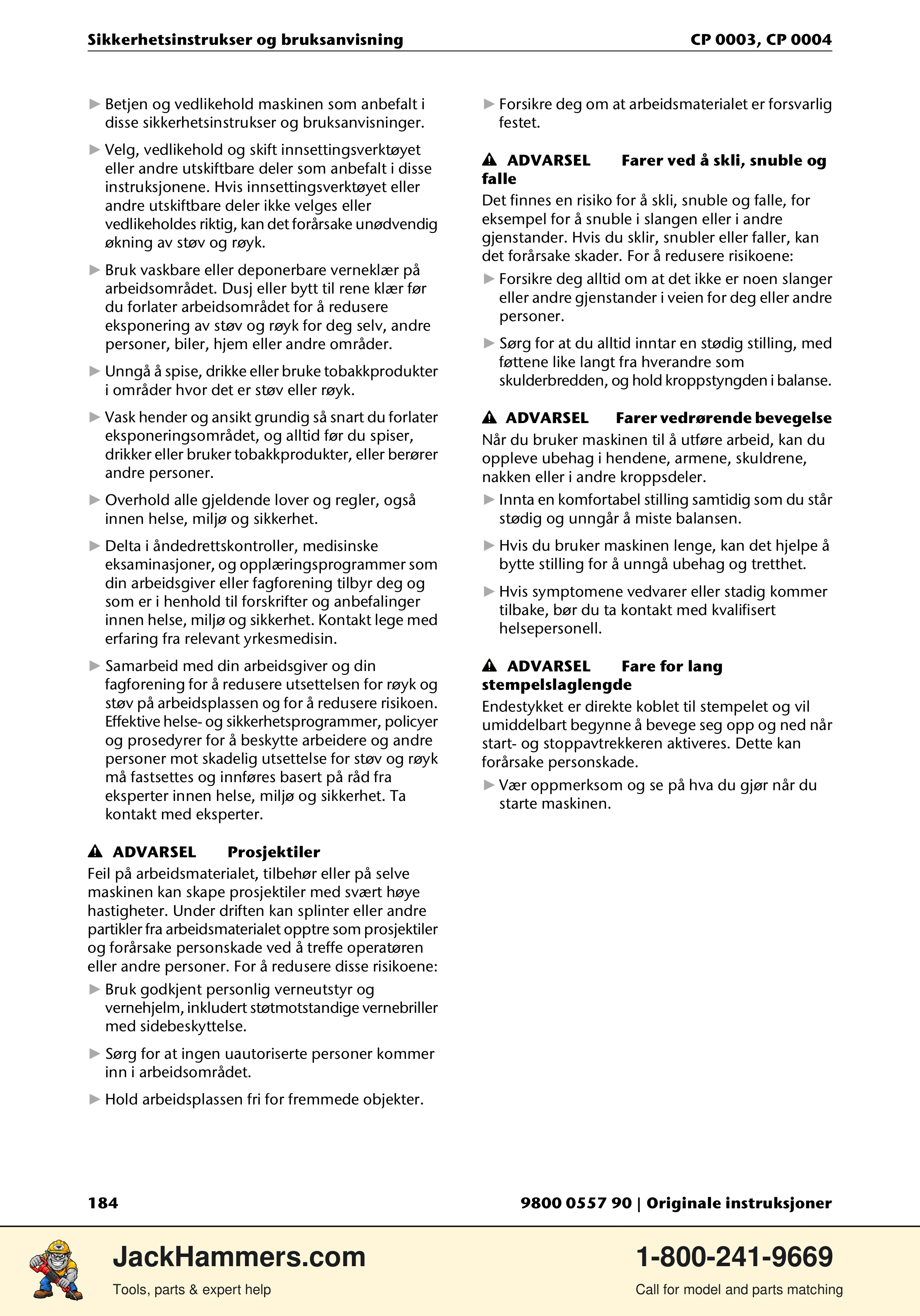 Chicago Pneumatic CP 0003 PDF page 184 of 216