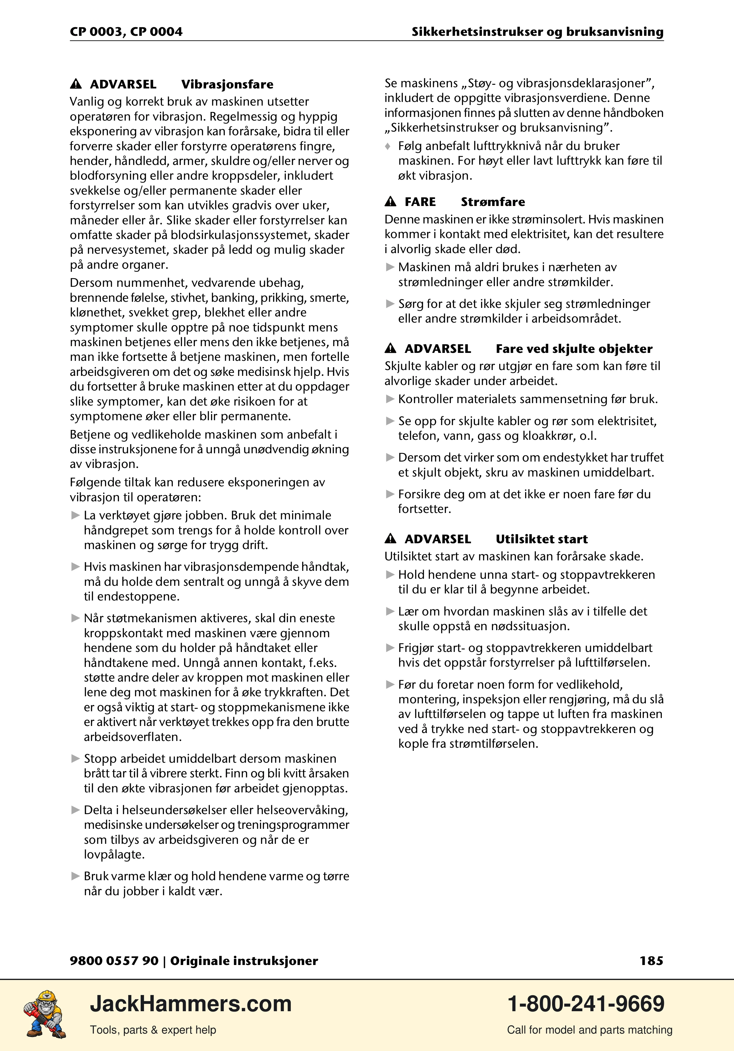 Chicago Pneumatic CP 0003 PDF page 185 of 216