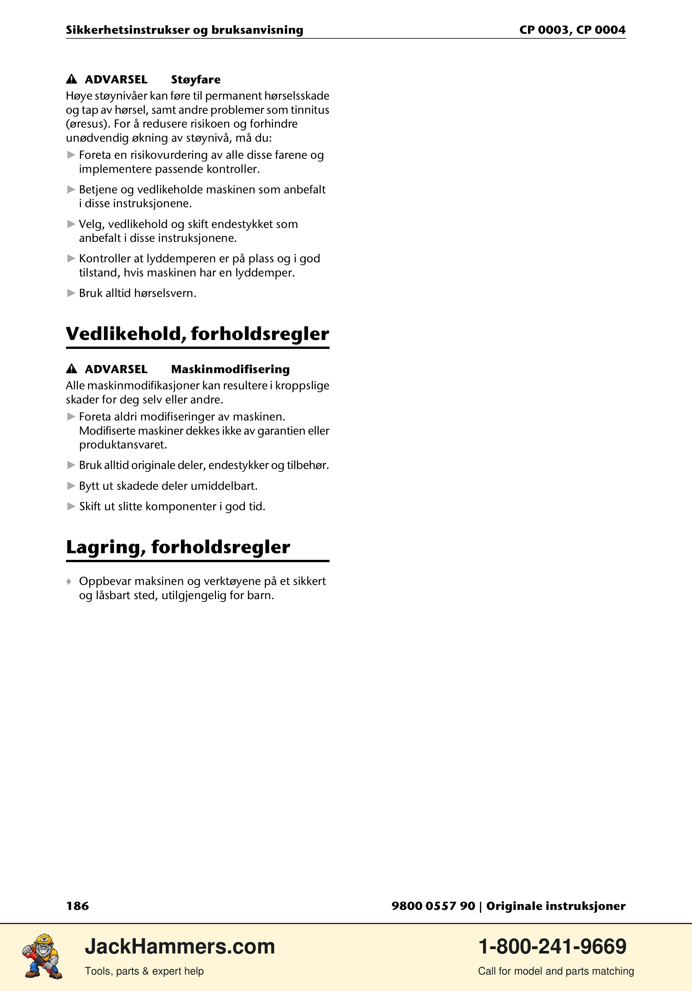 Chicago Pneumatic CP 0003 PDF page 186 of 216