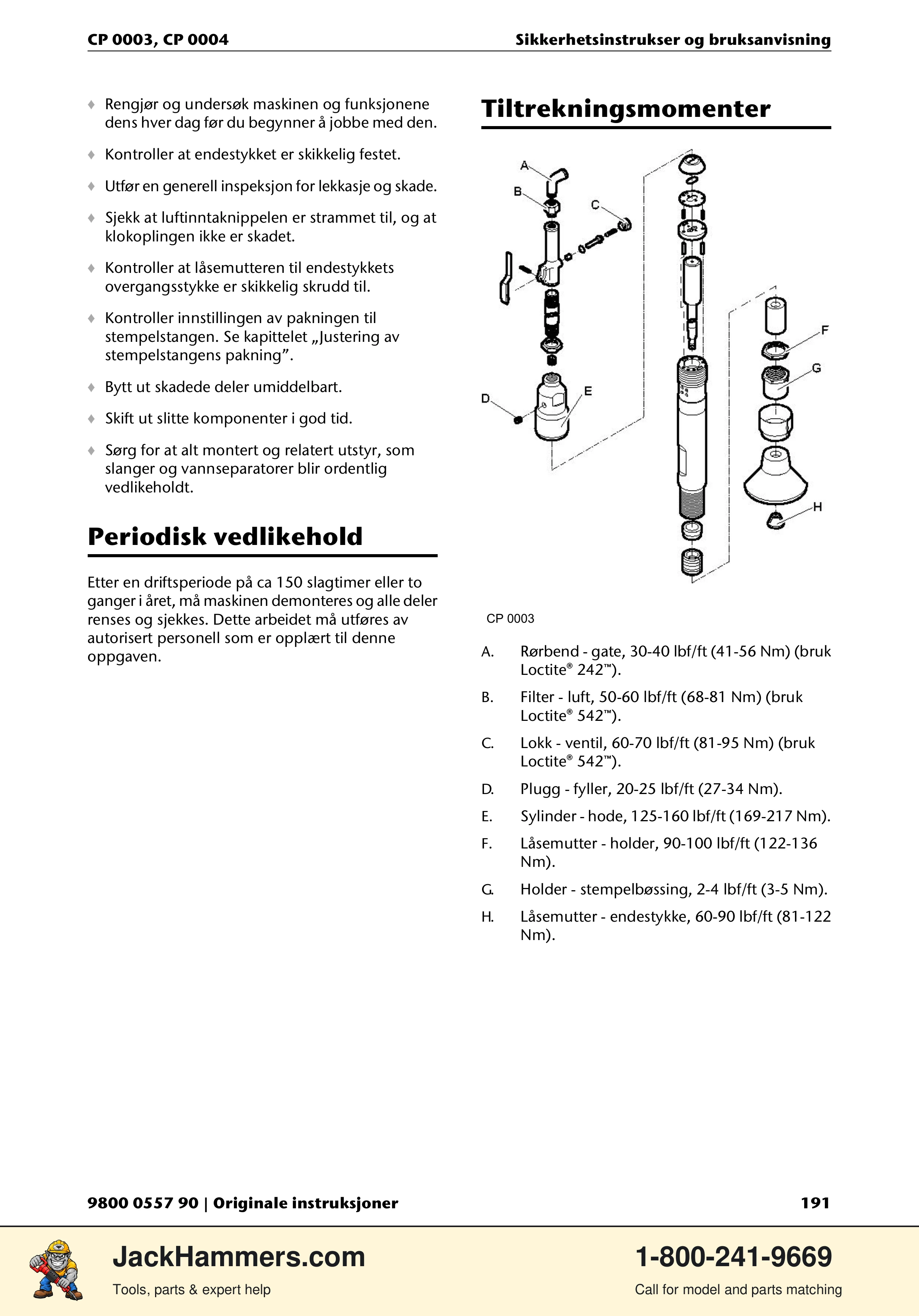 Chicago Pneumatic CP 0003 PDF page 191 of 216