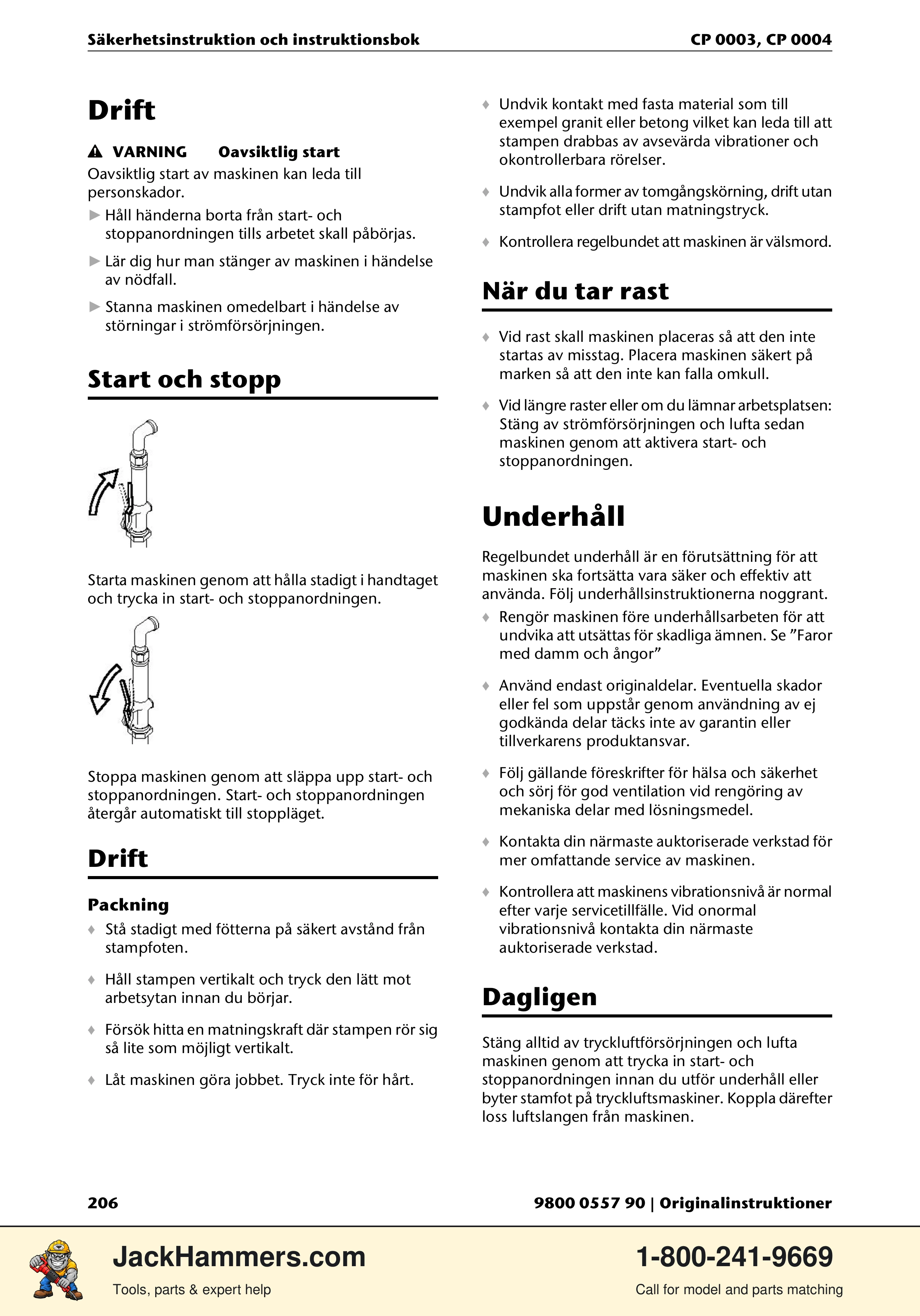 Chicago Pneumatic CP 0003 PDF page 206 of 216