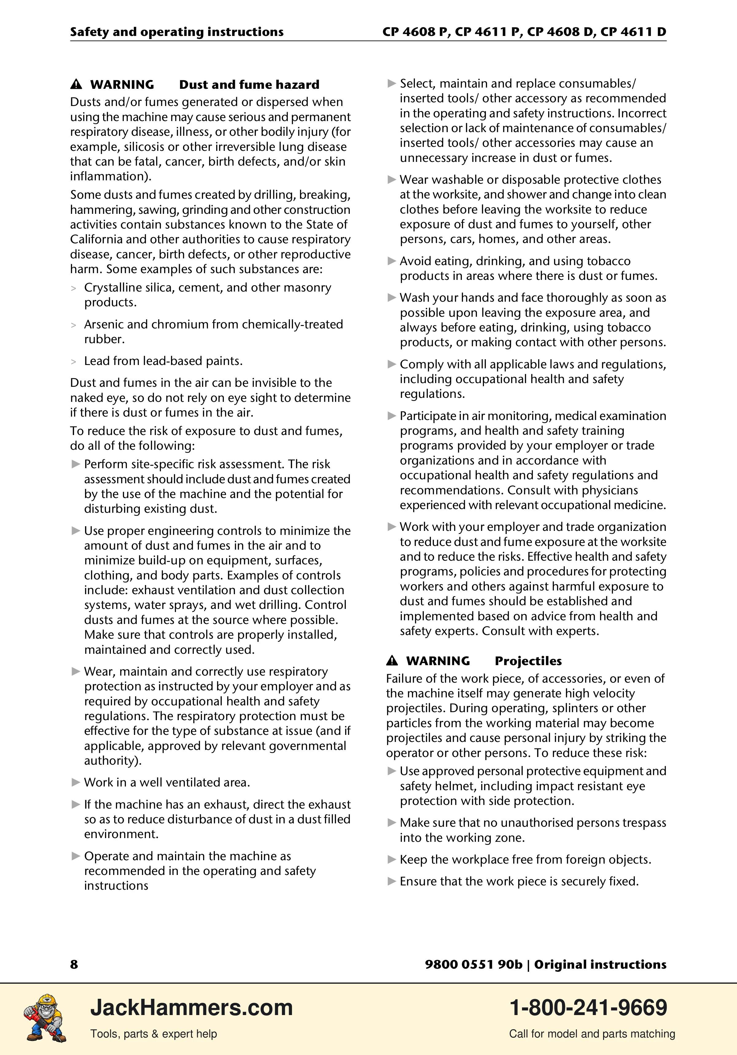 Chicago Pneumatic D-Series / P-Series PDF page 8 of 248