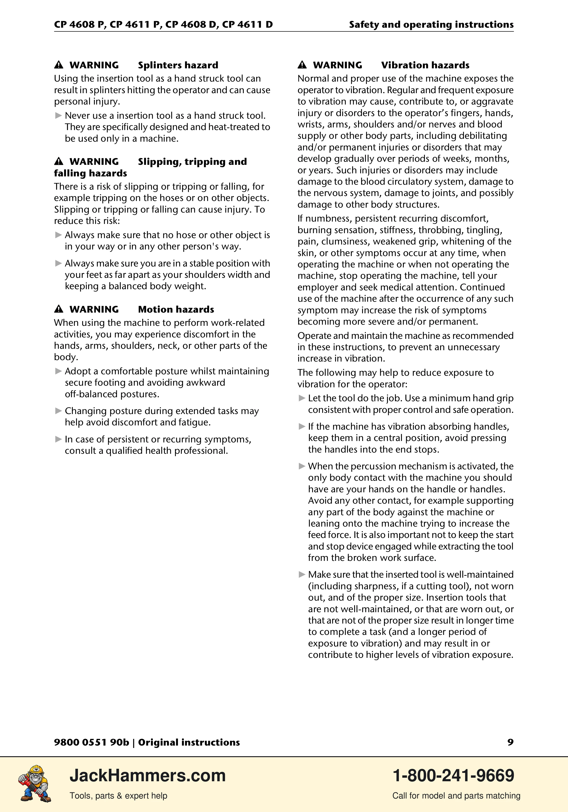 Chicago Pneumatic D-Series / P-Series PDF page 9 of 248