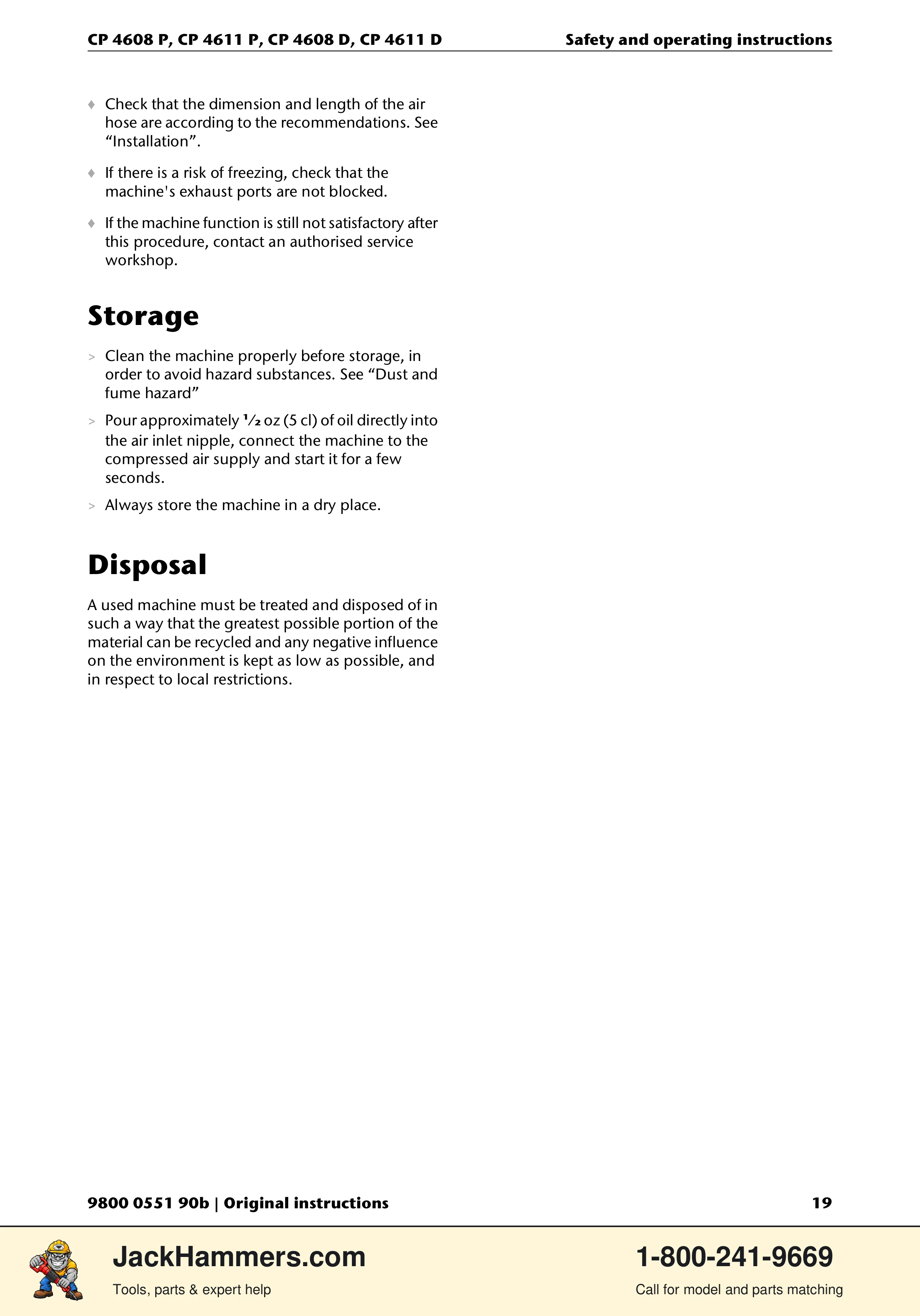 Chicago Pneumatic D-Series / P-Series PDF page 19 of 248