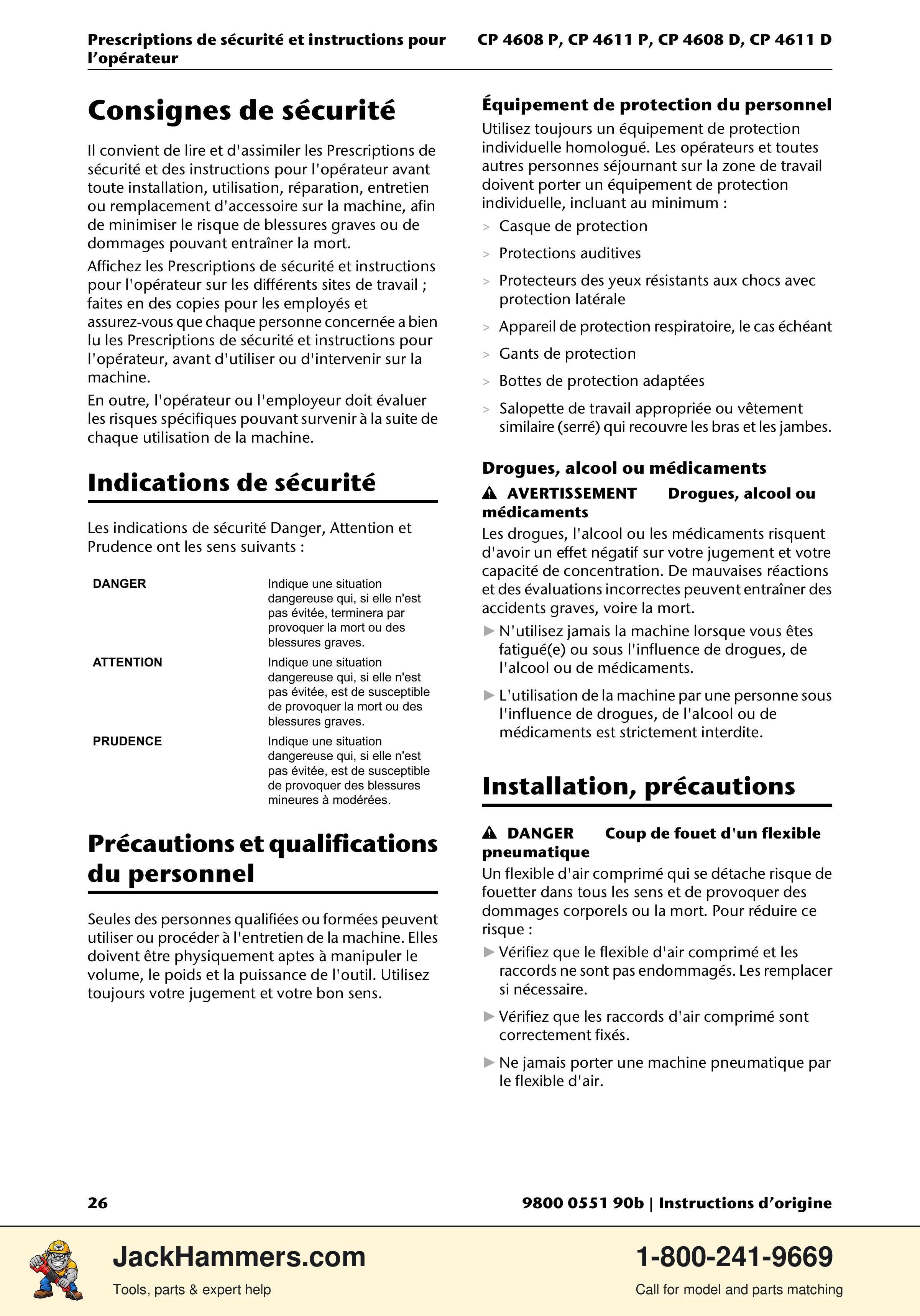 Chicago Pneumatic D-Series / P-Series PDF page 26 of 248