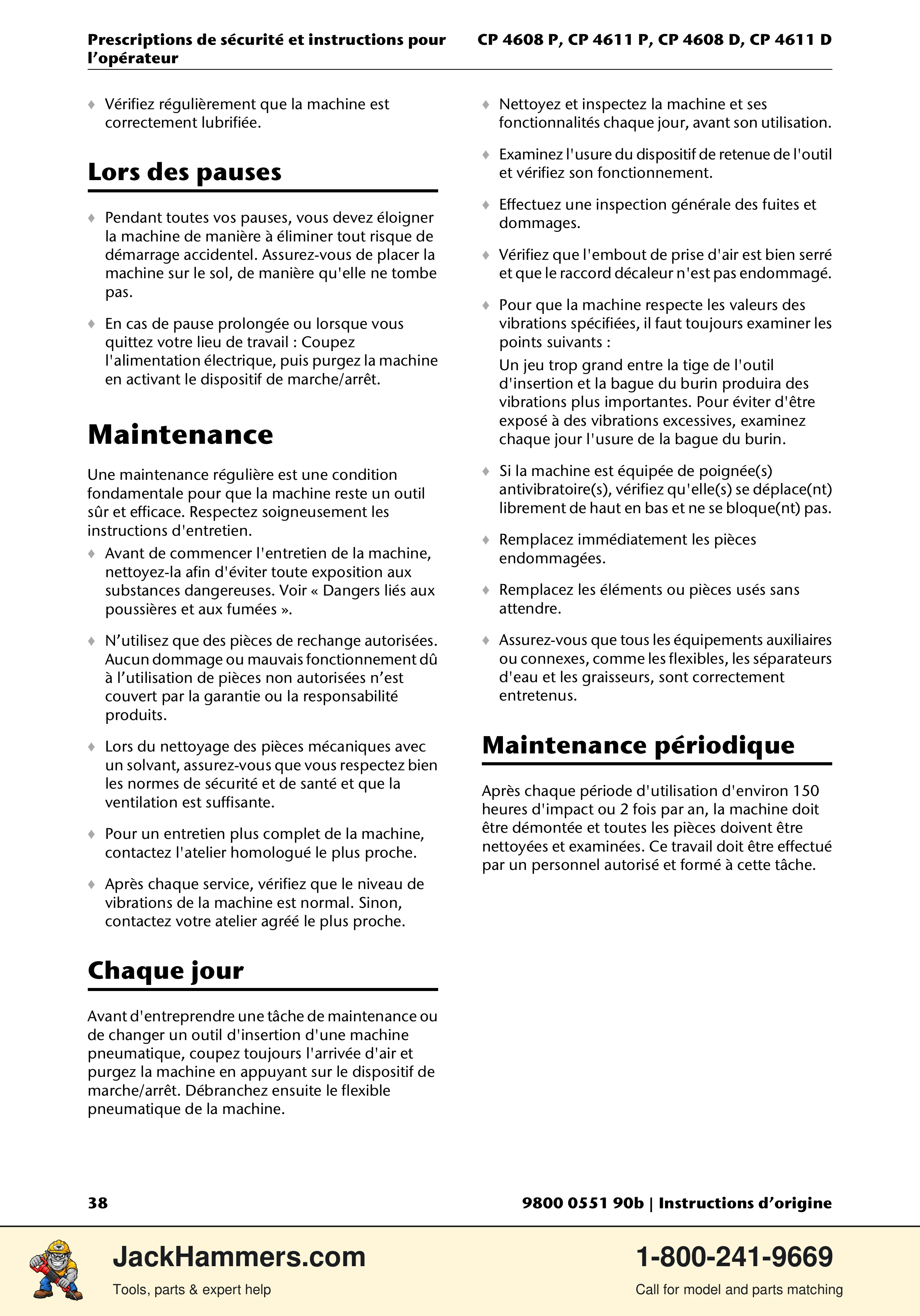 Chicago Pneumatic D-Series / P-Series PDF page 38 of 248