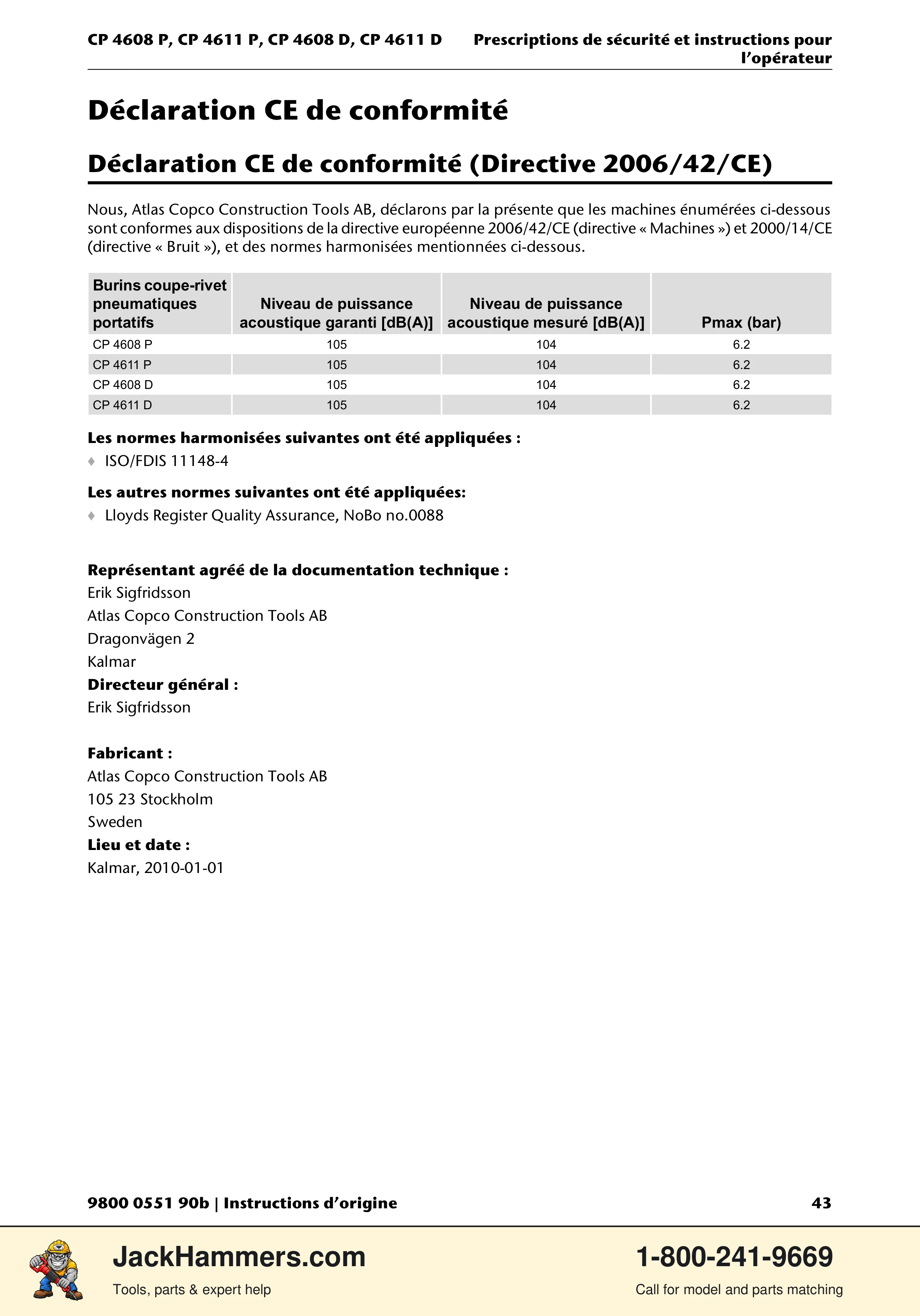Chicago Pneumatic D-Series / P-Series PDF page 43 of 248