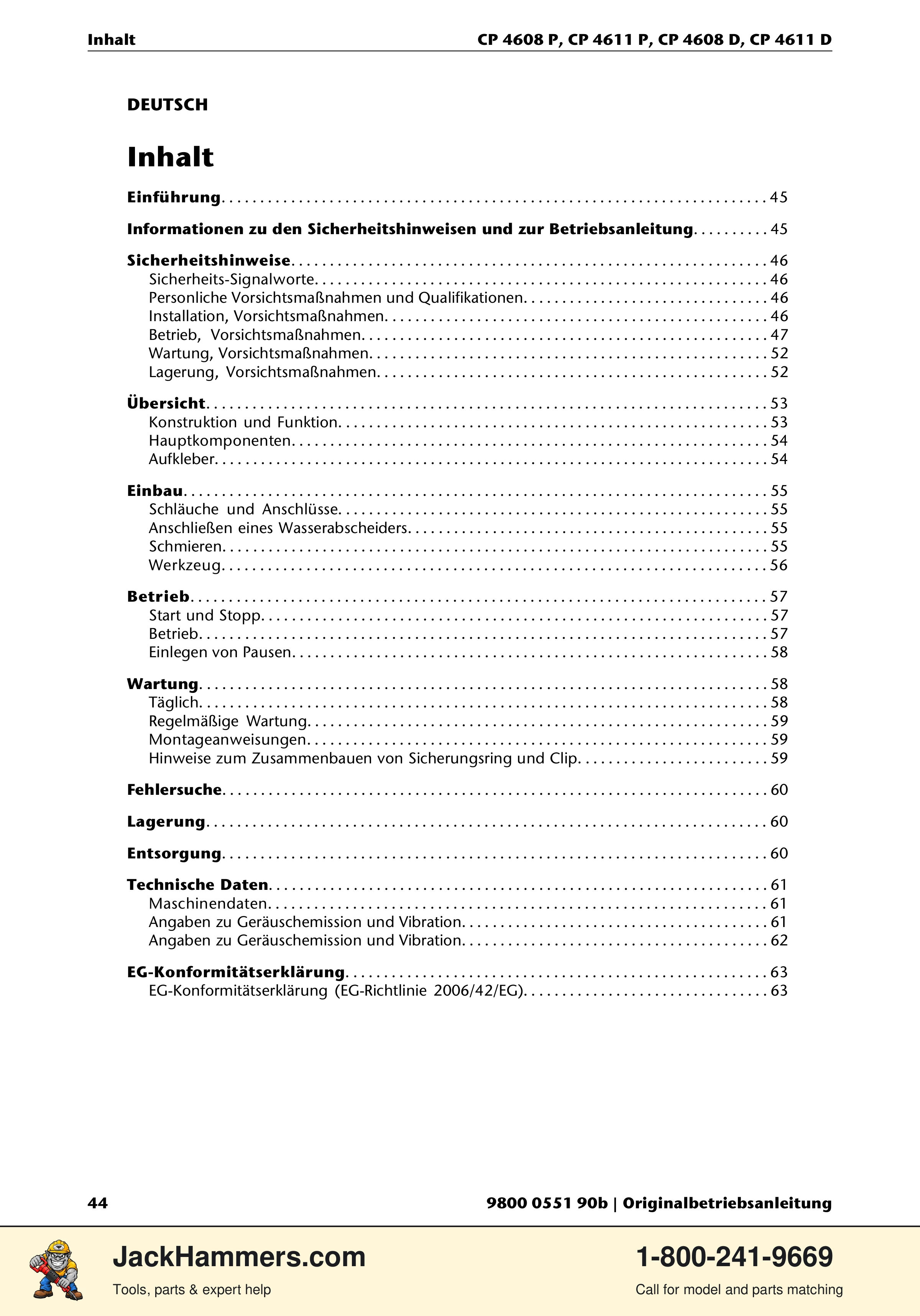 Chicago Pneumatic D-Series / P-Series PDF page 44 of 248