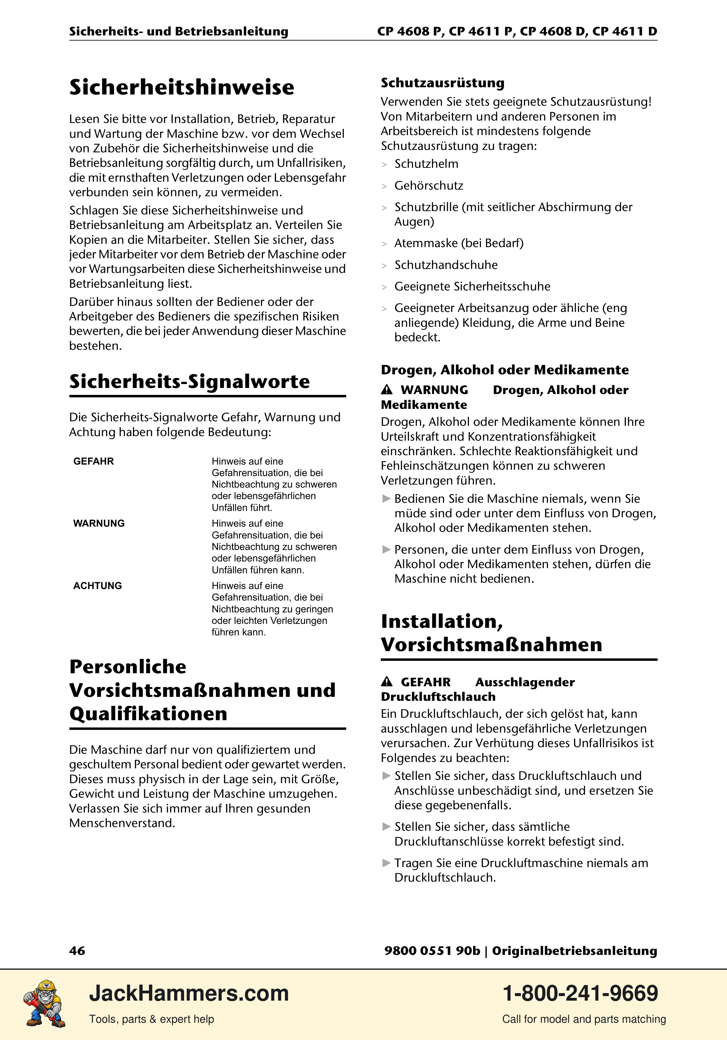 Chicago Pneumatic D-Series / P-Series PDF page 46 of 248