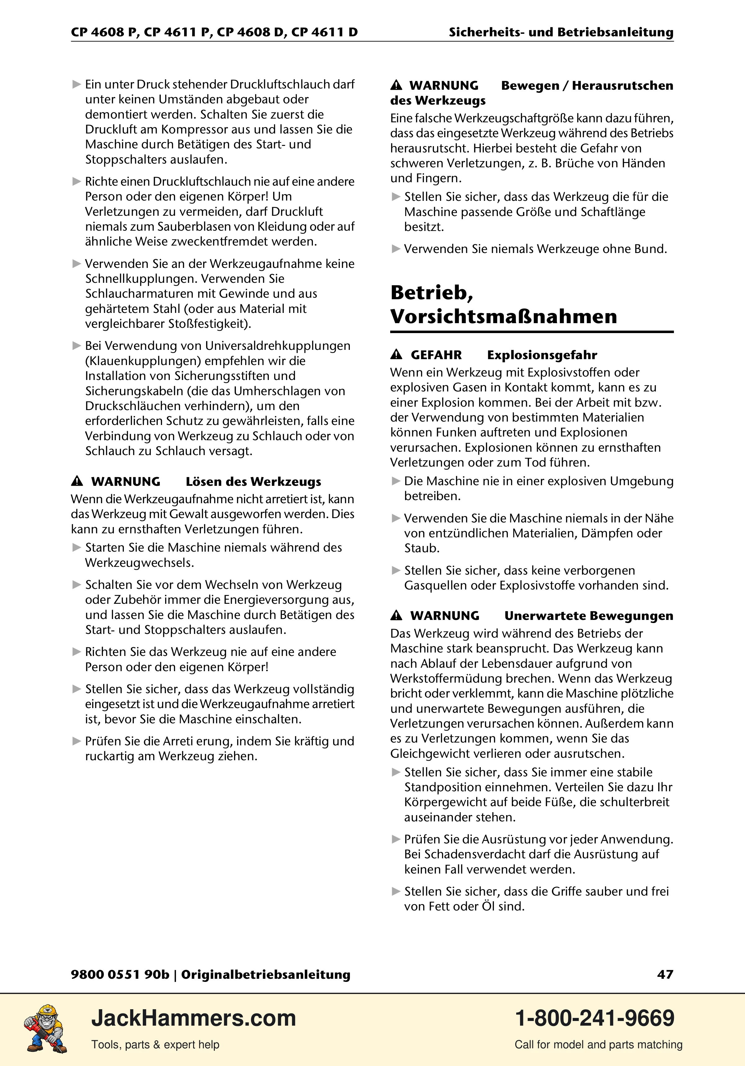 Chicago Pneumatic D-Series / P-Series PDF page 47 of 248