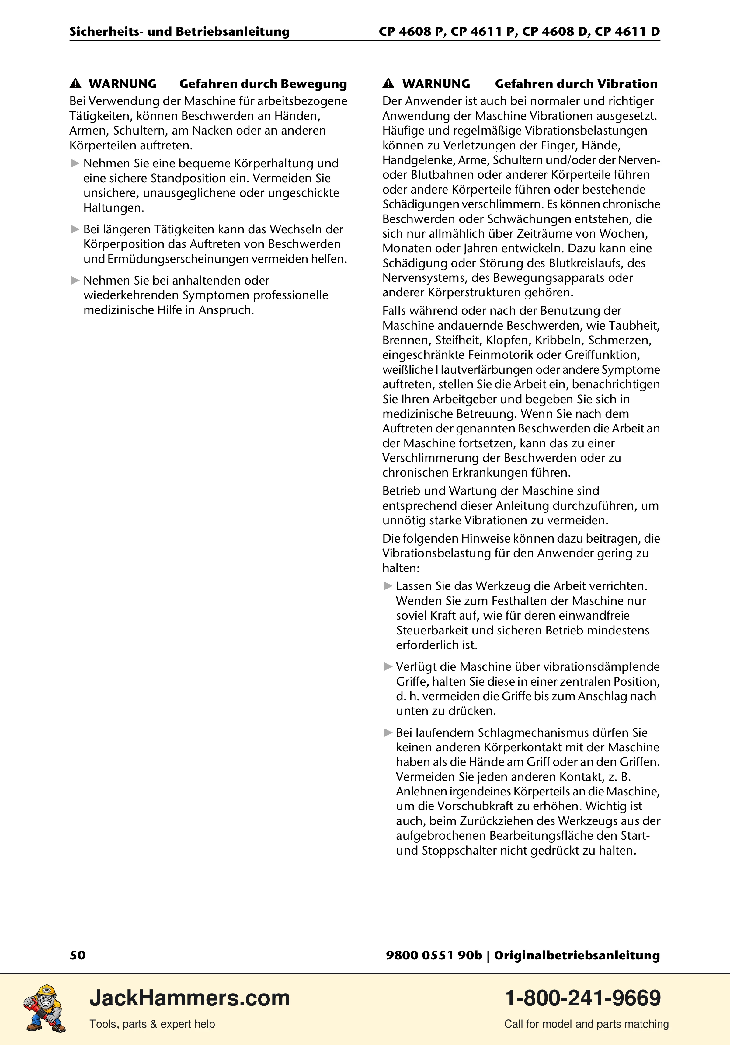 Chicago Pneumatic D-Series / P-Series PDF page 50 of 248