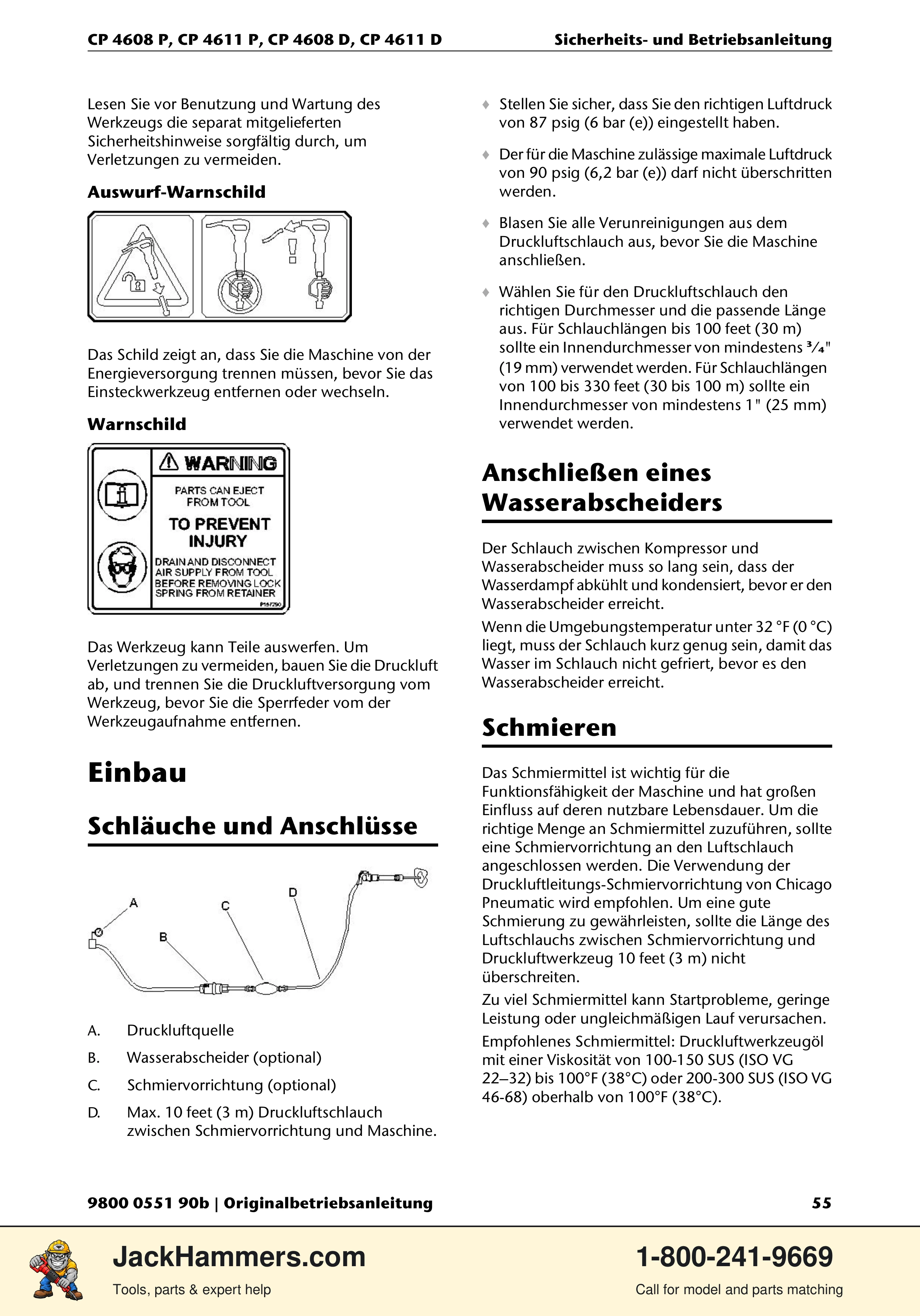 Chicago Pneumatic D-Series / P-Series PDF page 55 of 248