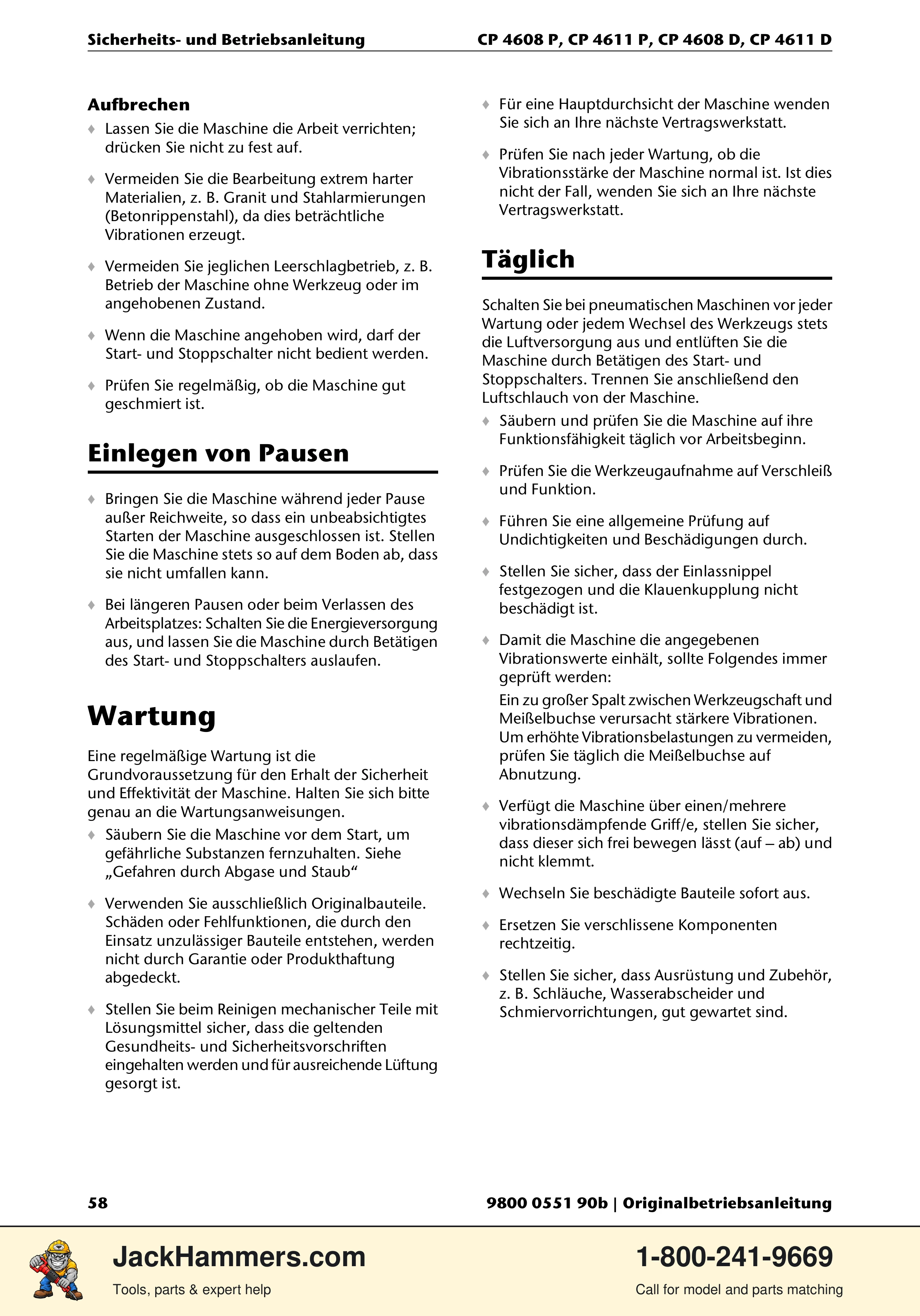 Chicago Pneumatic D-Series / P-Series PDF page 58 of 248