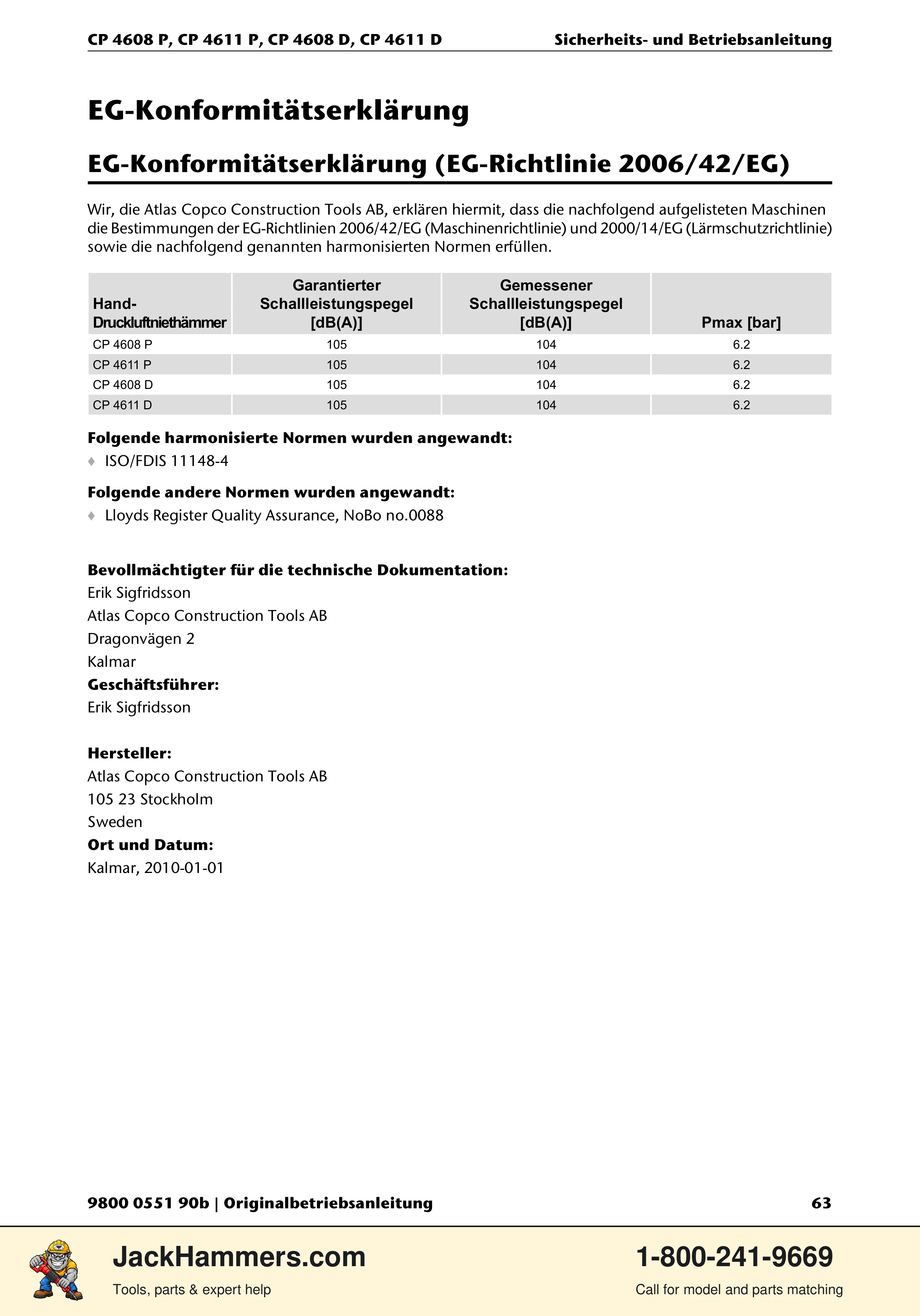 Chicago Pneumatic D-Series / P-Series PDF page 63 of 248