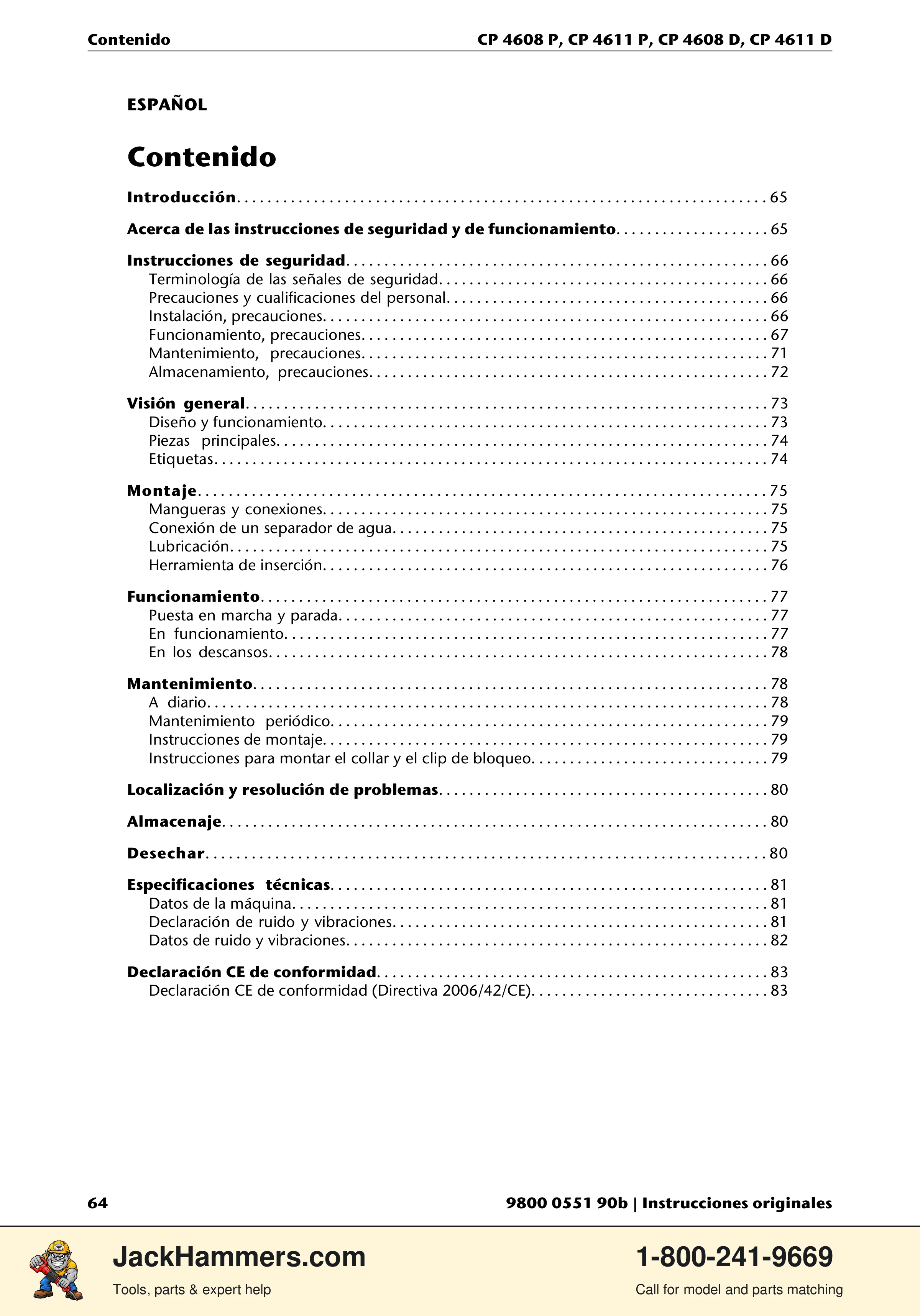 Chicago Pneumatic D-Series / P-Series PDF page 64 of 248