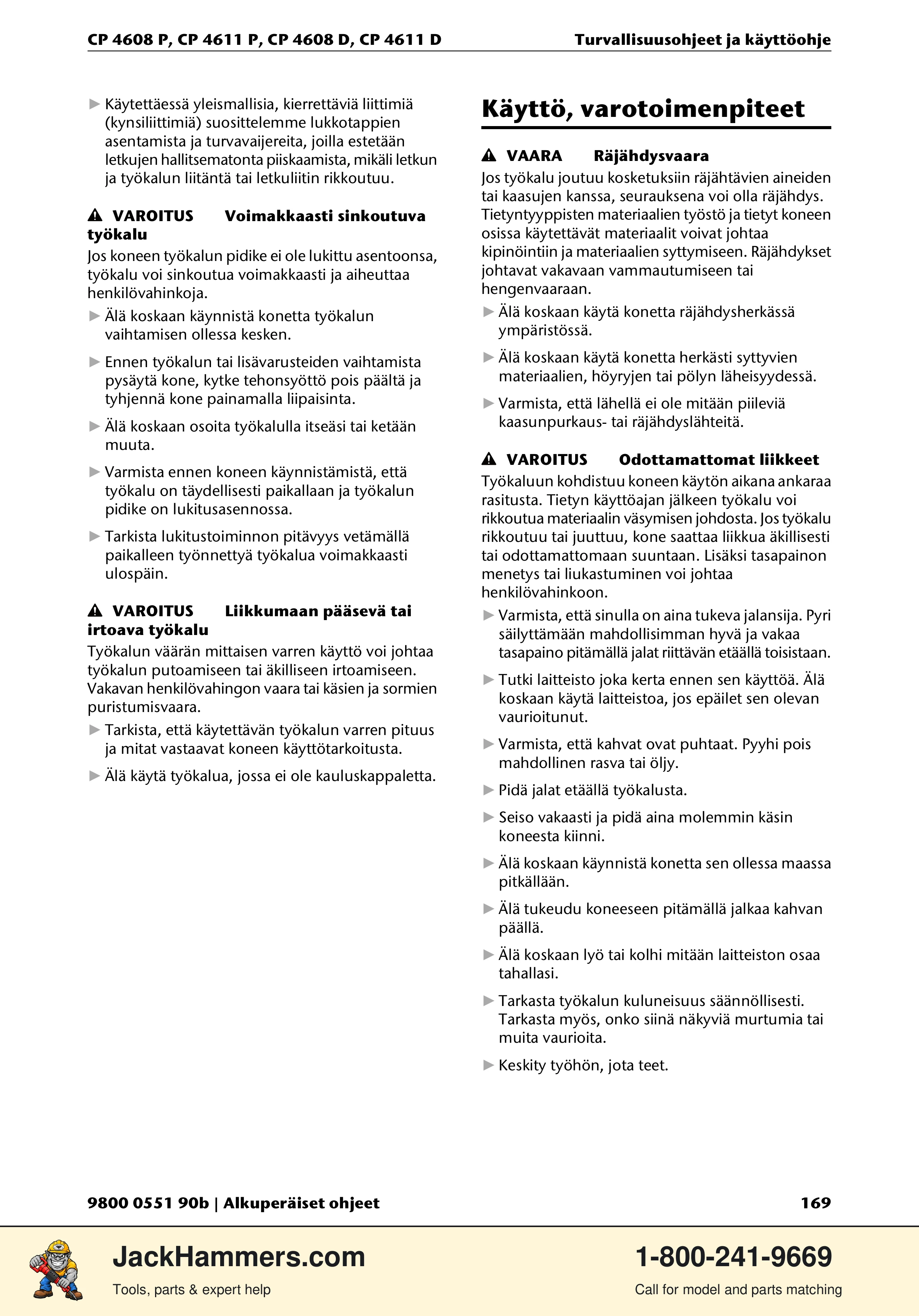 Chicago Pneumatic D-Series / P-Series PDF page 169 of 248