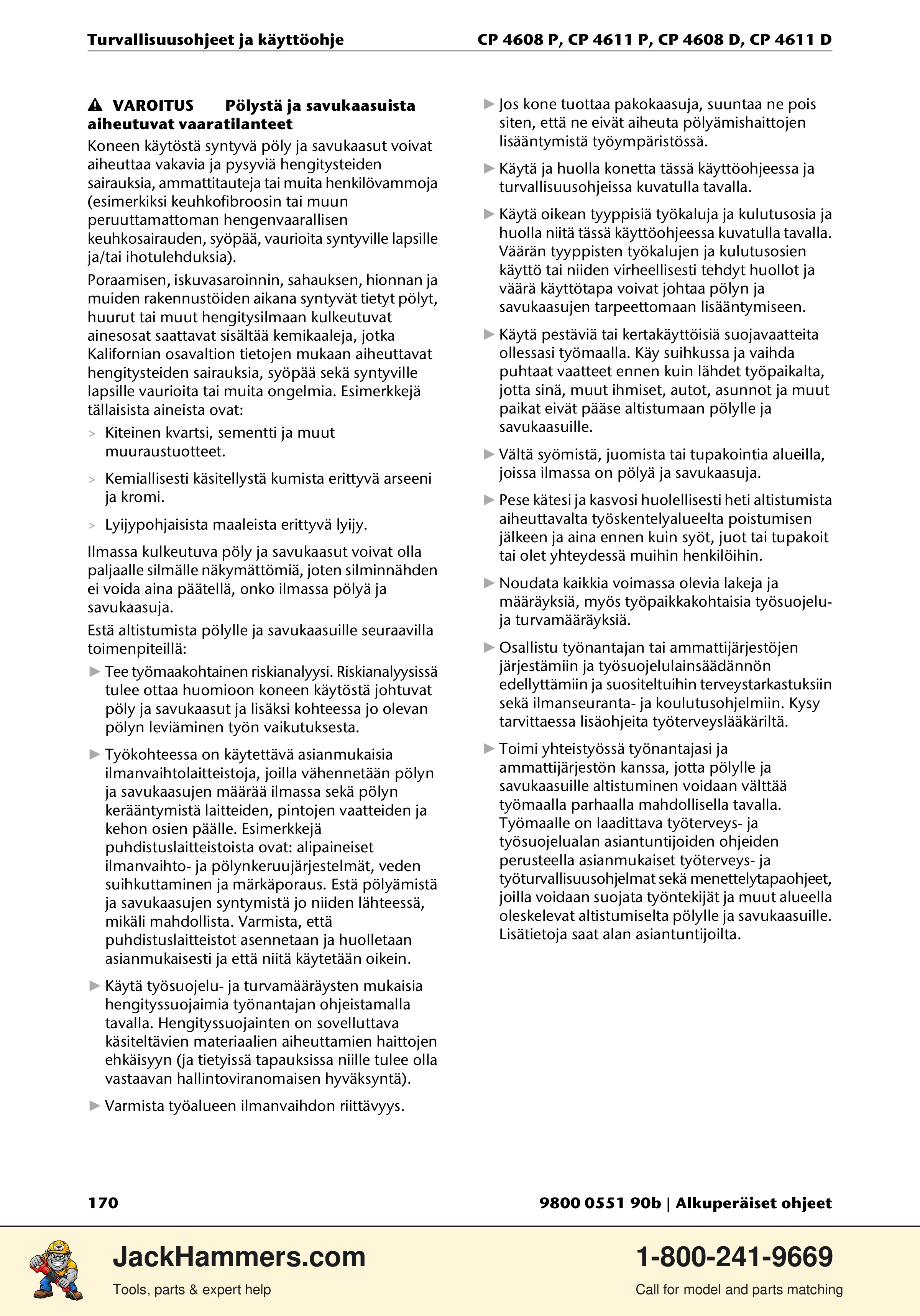 Chicago Pneumatic D-Series / P-Series PDF page 170 of 248