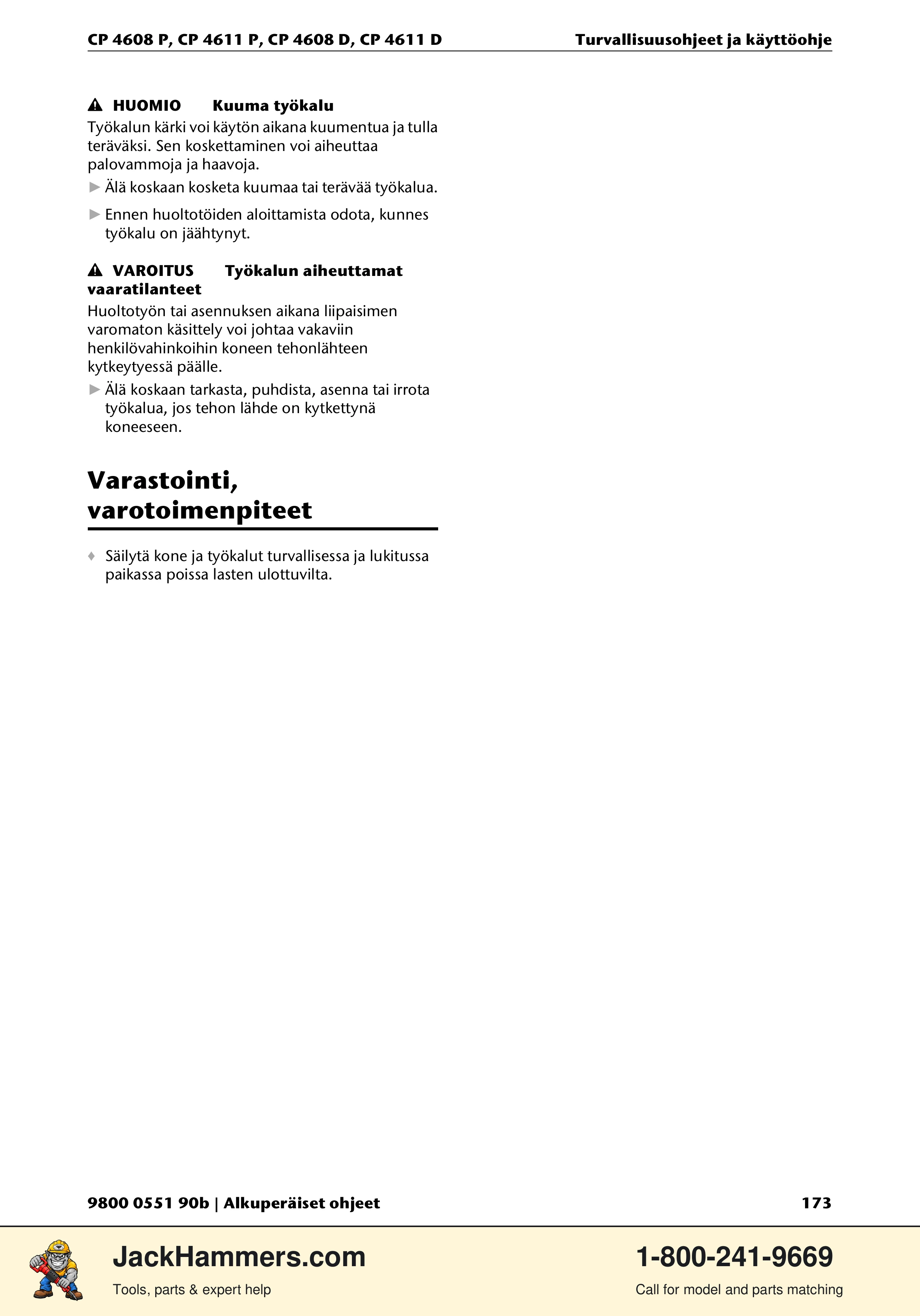Chicago Pneumatic D-Series / P-Series PDF page 173 of 248