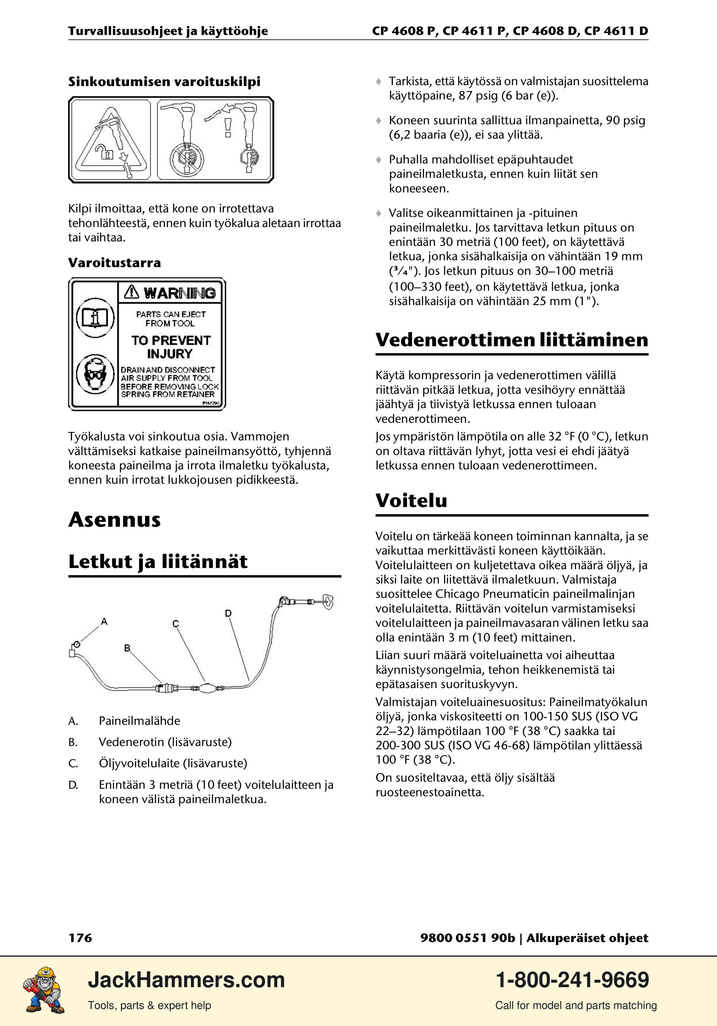 Chicago Pneumatic D-Series / P-Series PDF page 176 of 248