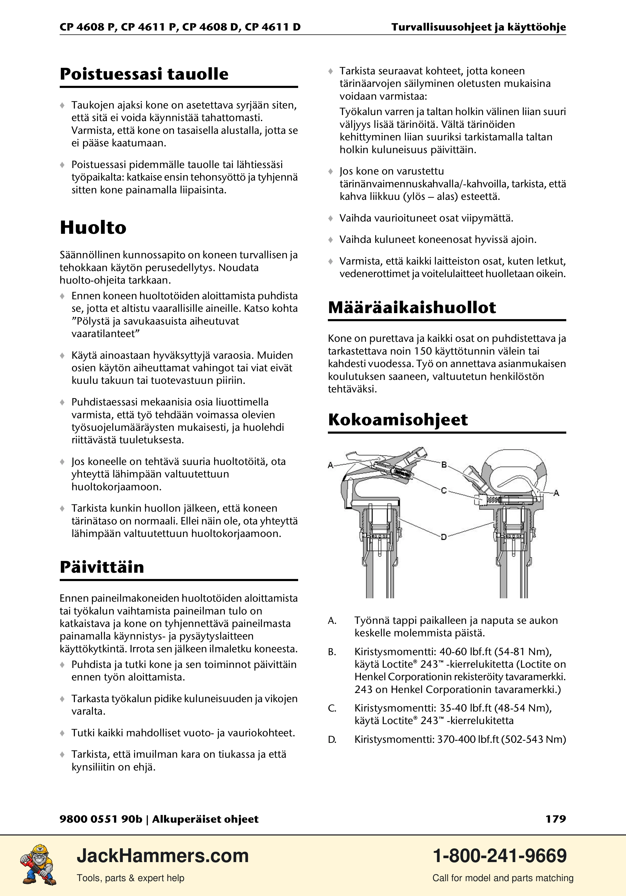 Chicago Pneumatic D-Series / P-Series PDF page 179 of 248