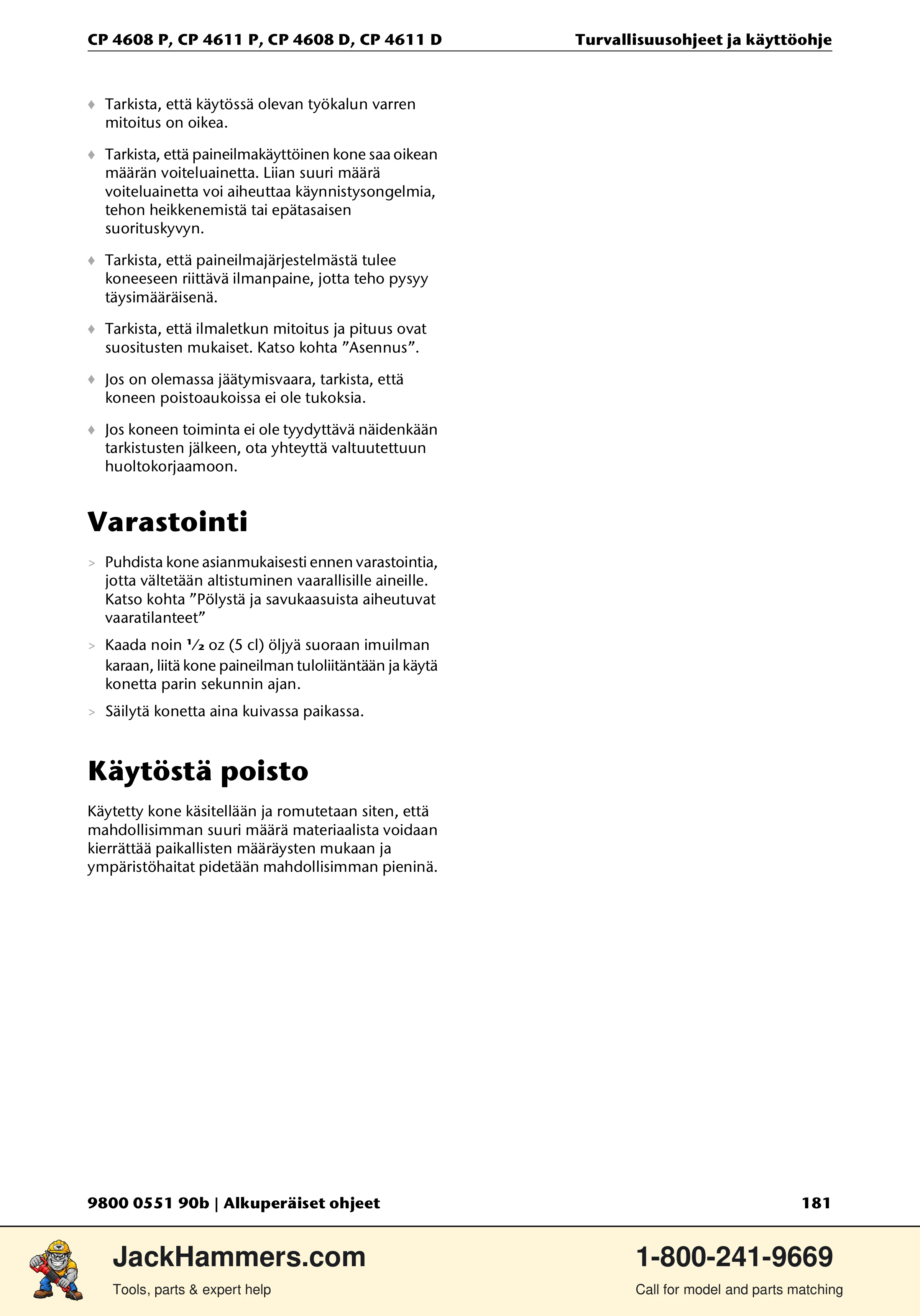 Chicago Pneumatic D-Series / P-Series PDF page 181 of 248