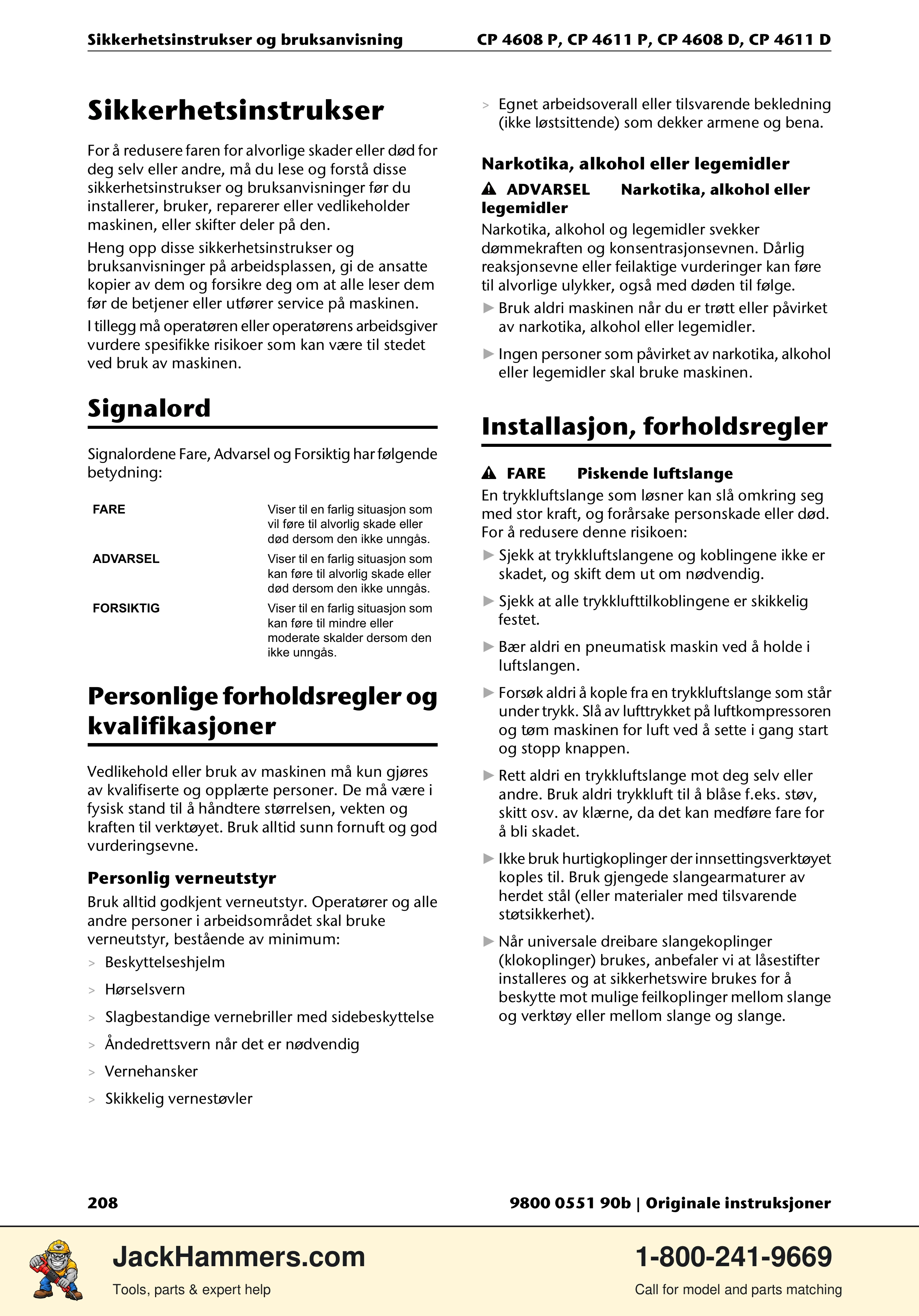Chicago Pneumatic D-Series / P-Series PDF page 208 of 248