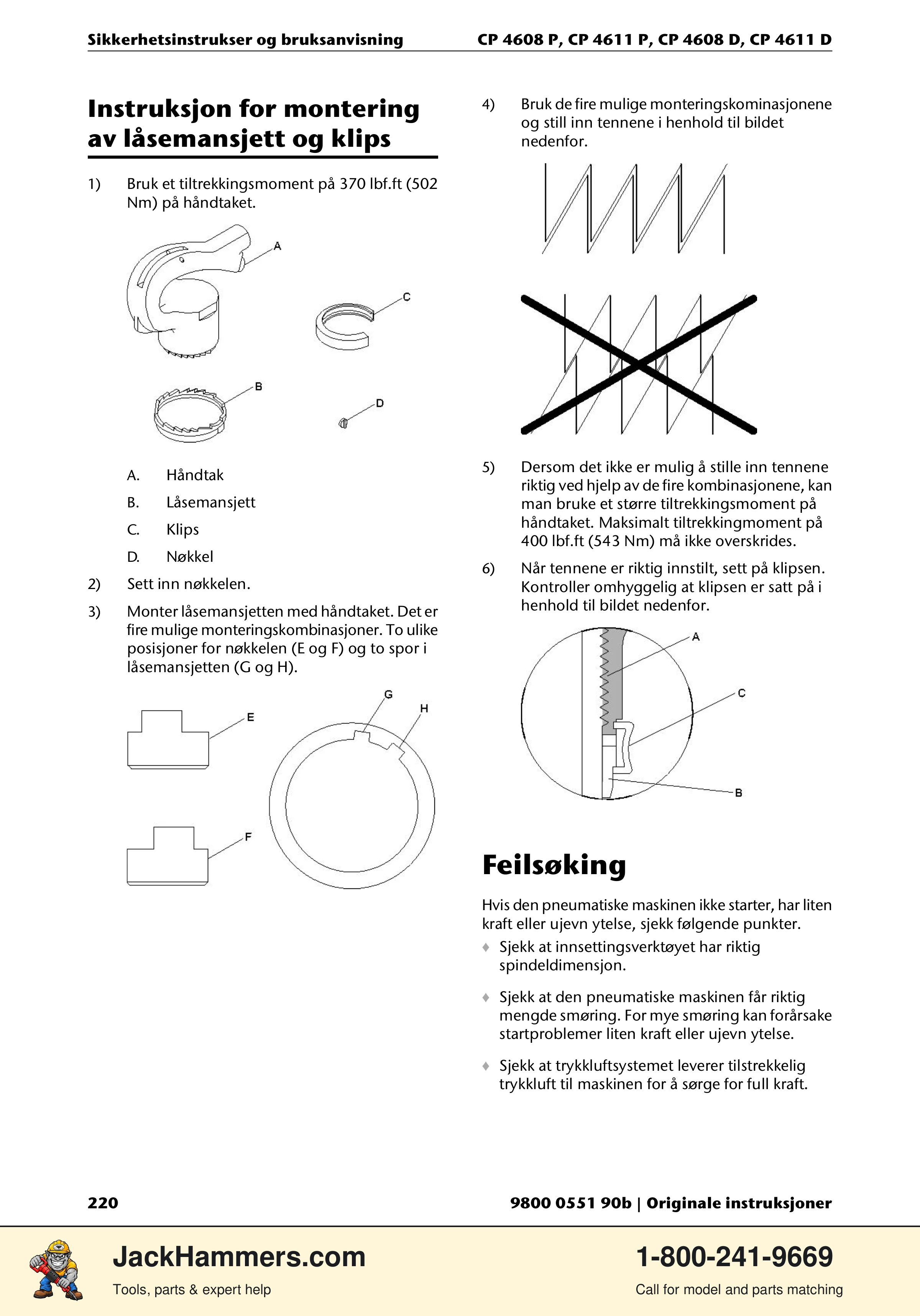 Chicago Pneumatic D-Series / P-Series PDF page 220 of 248