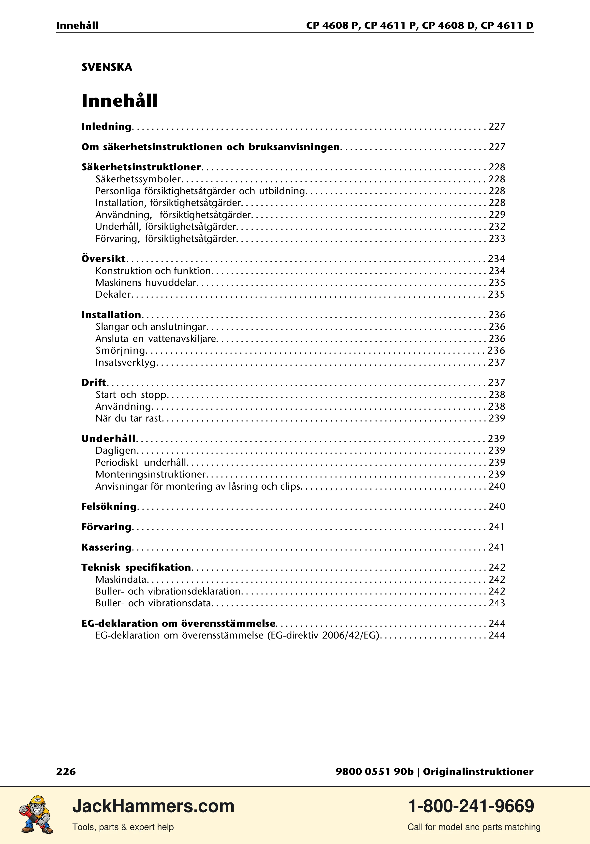 Chicago Pneumatic D-Series / P-Series PDF page 226 of 248