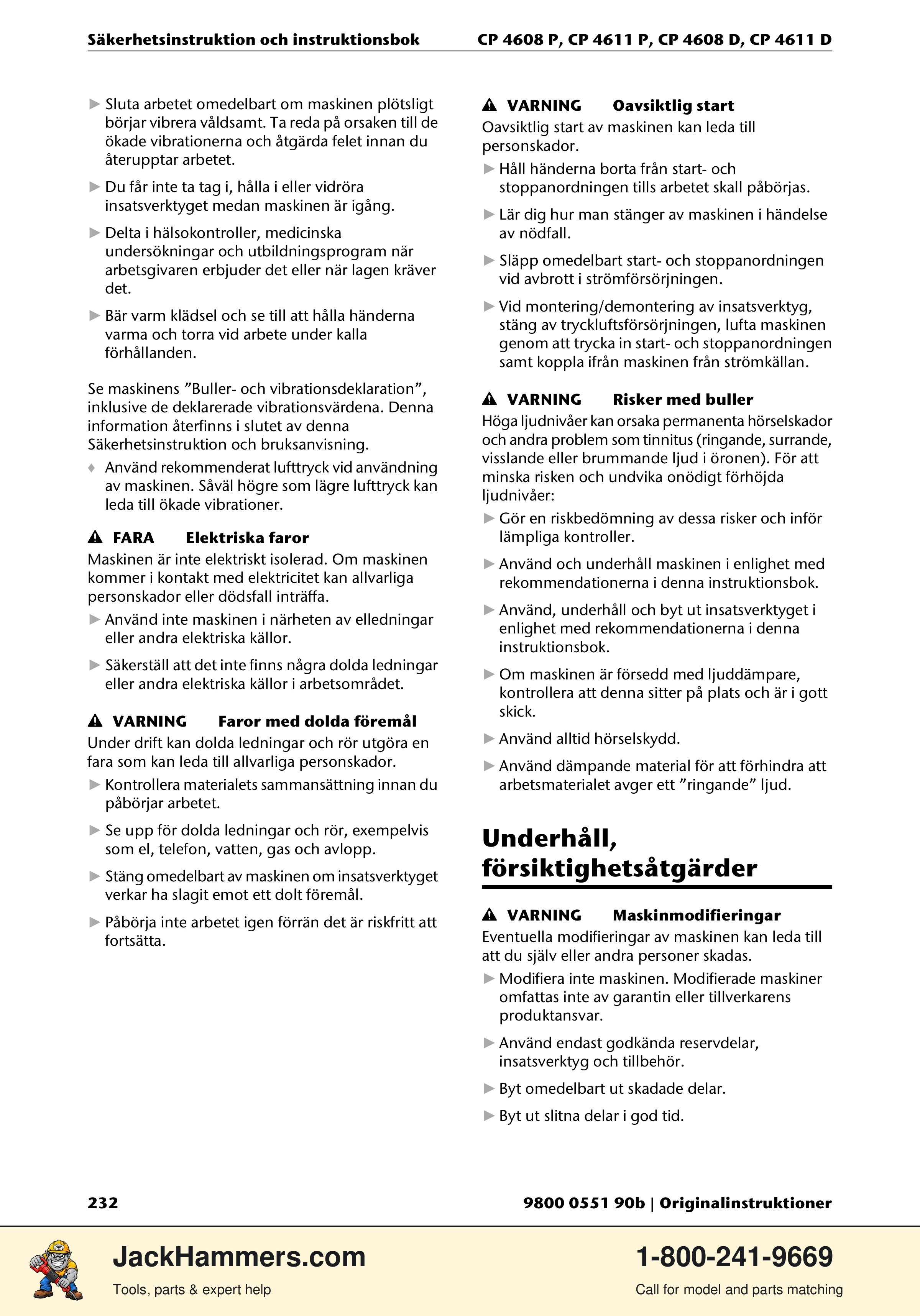 Chicago Pneumatic D-Series / P-Series PDF page 232 of 248