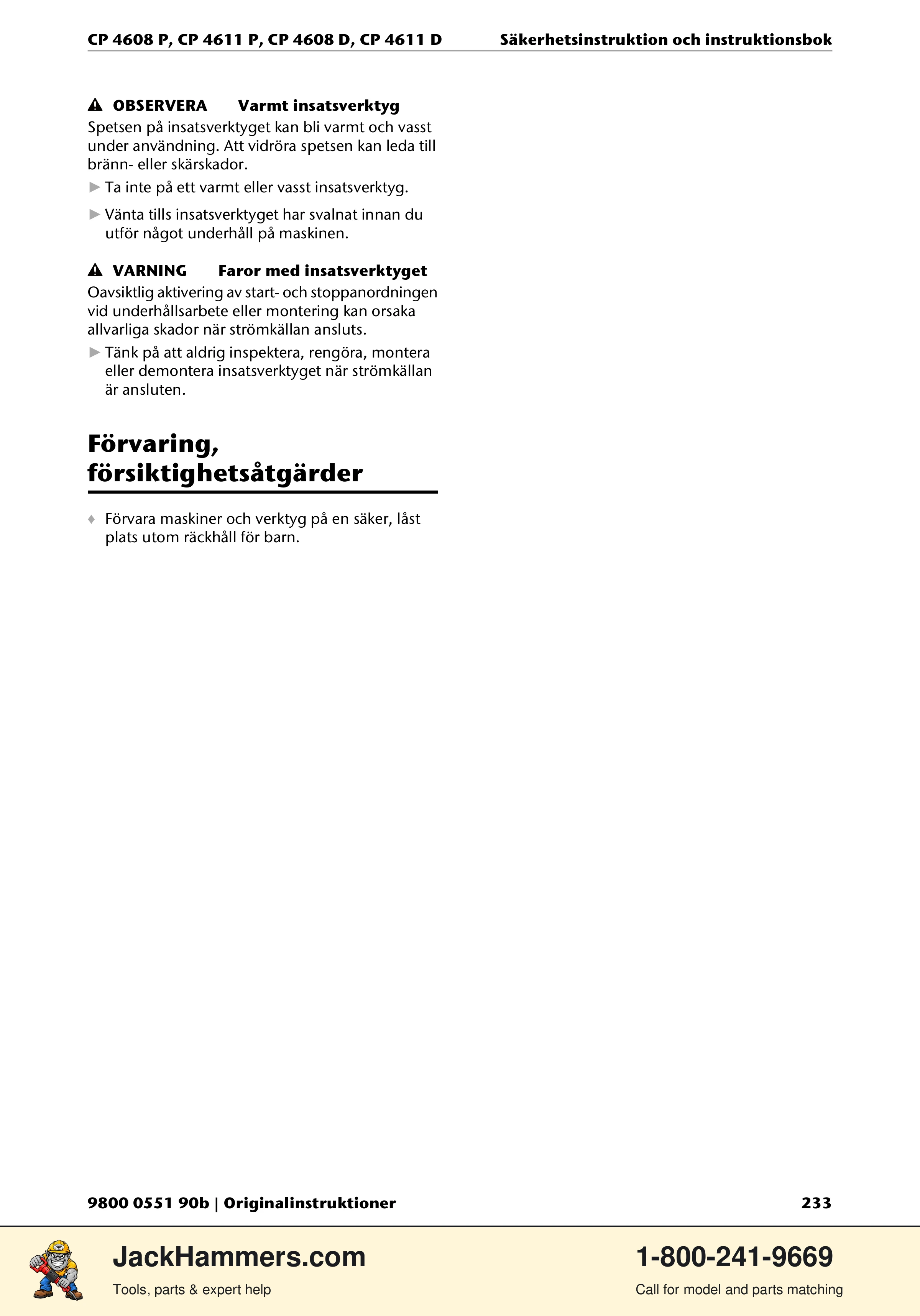 Chicago Pneumatic D-Series / P-Series PDF page 233 of 248
