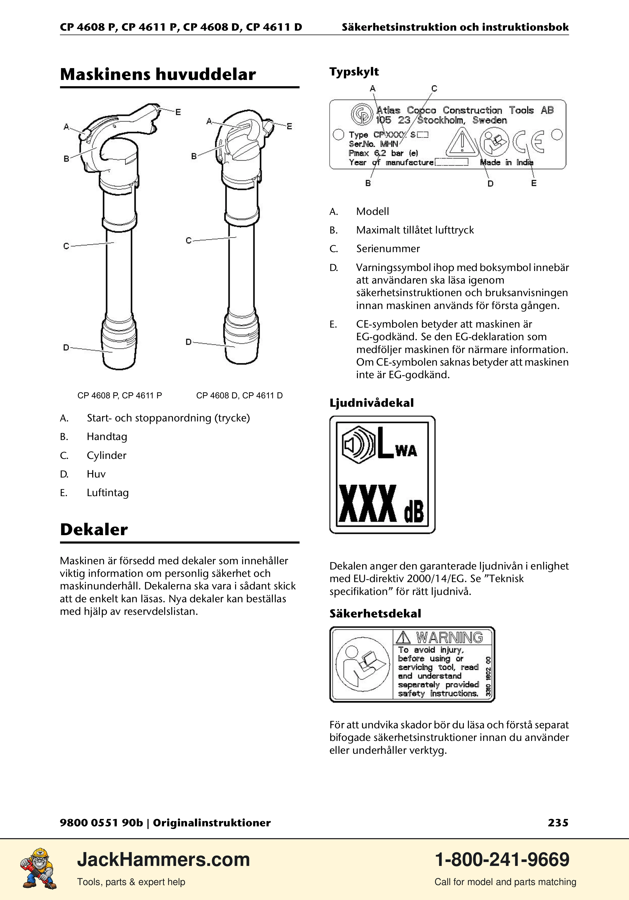 Chicago Pneumatic D-Series / P-Series PDF page 235 of 248