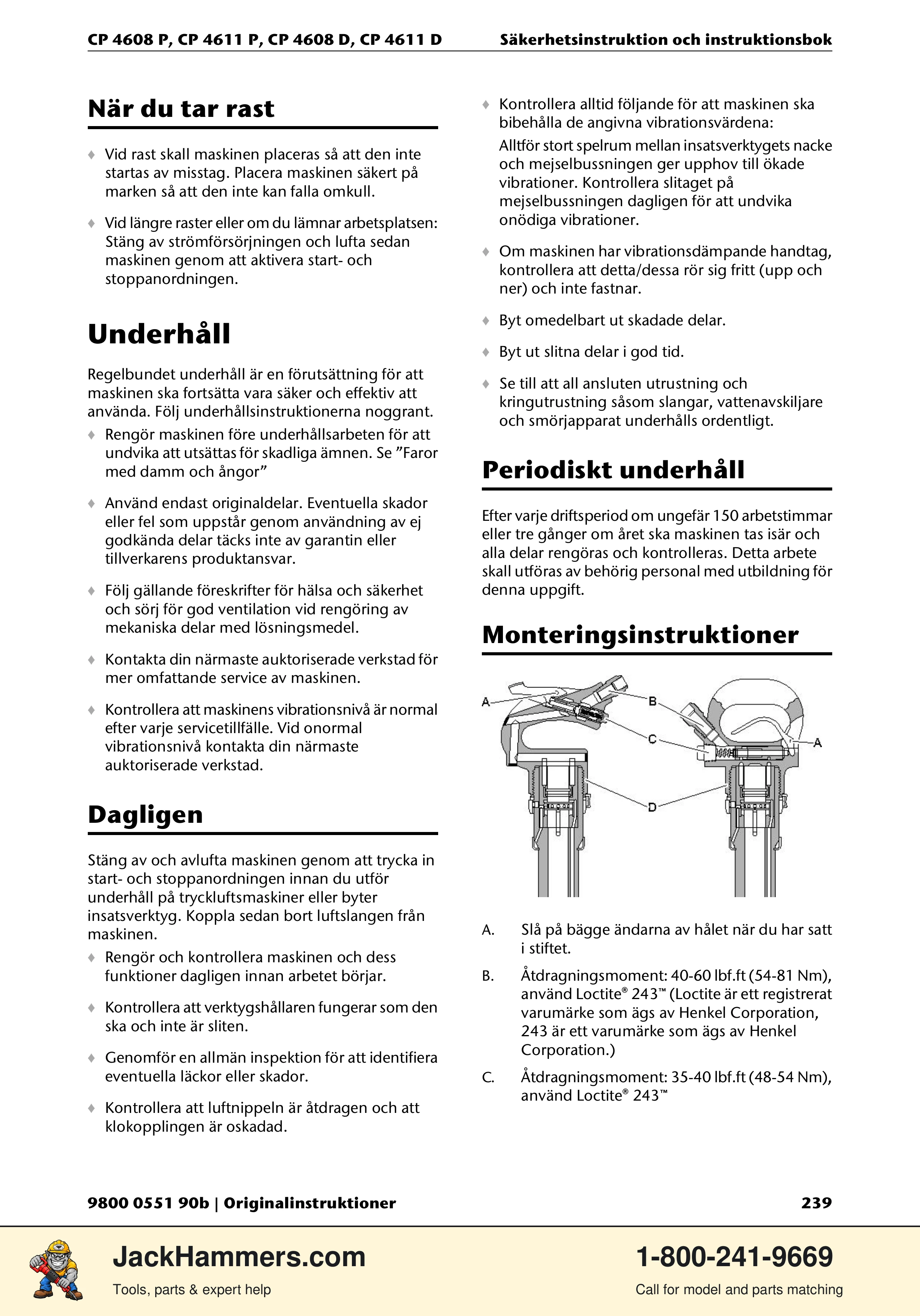 Chicago Pneumatic D-Series / P-Series PDF page 239 of 248