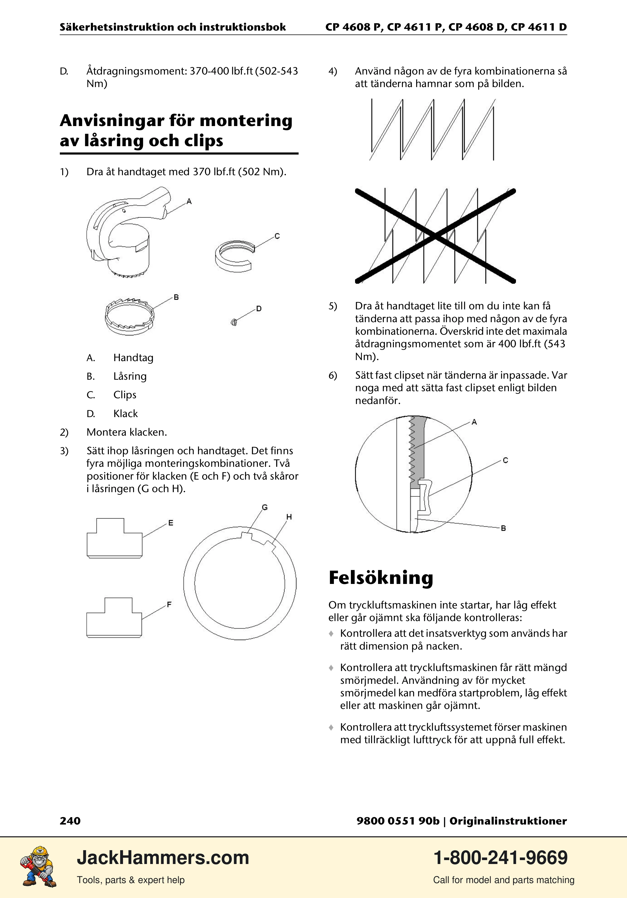 Chicago Pneumatic D-Series / P-Series PDF page 240 of 248
