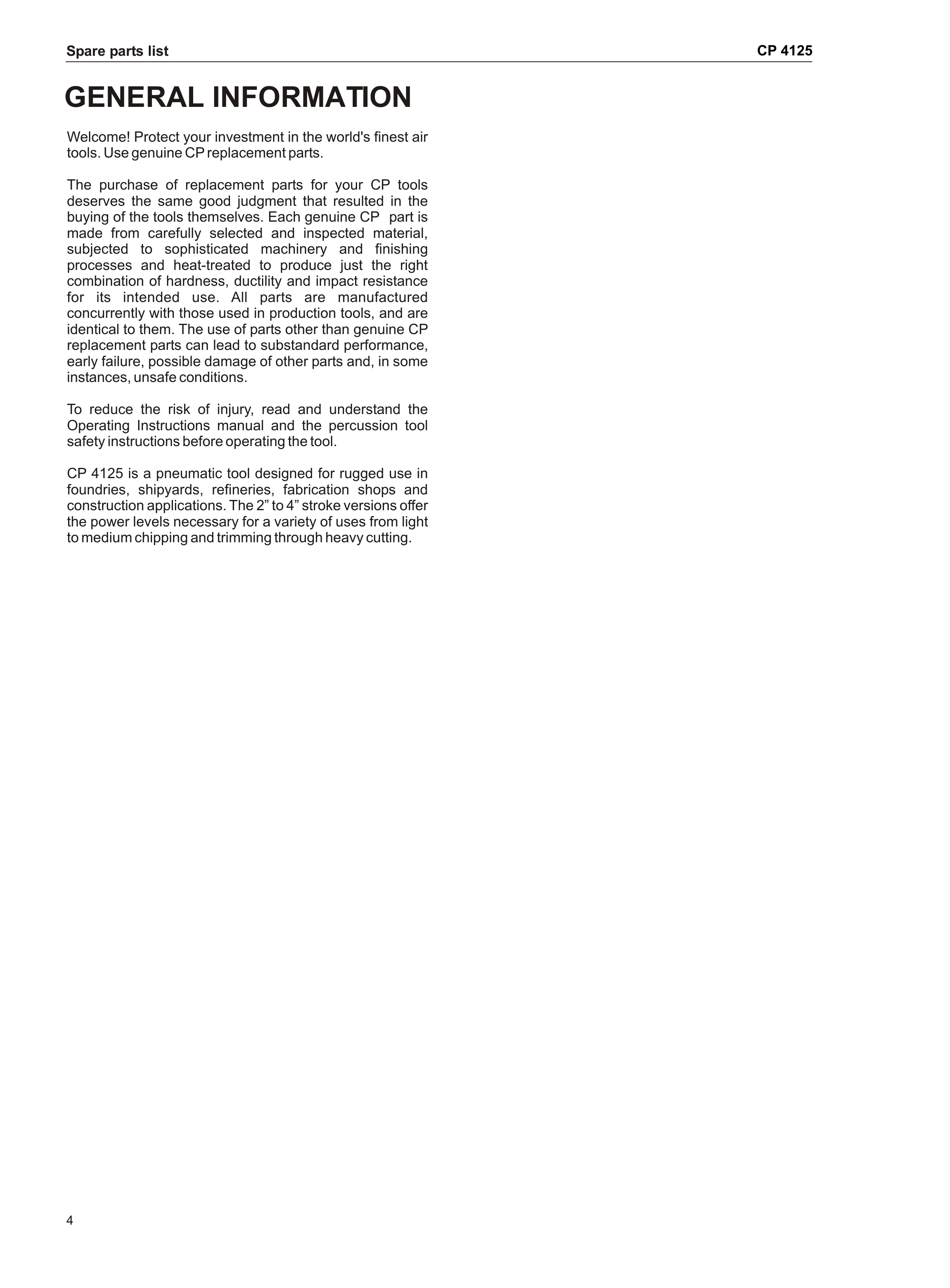 Chicago Pneumatic 4125 PDF page 4 of 8