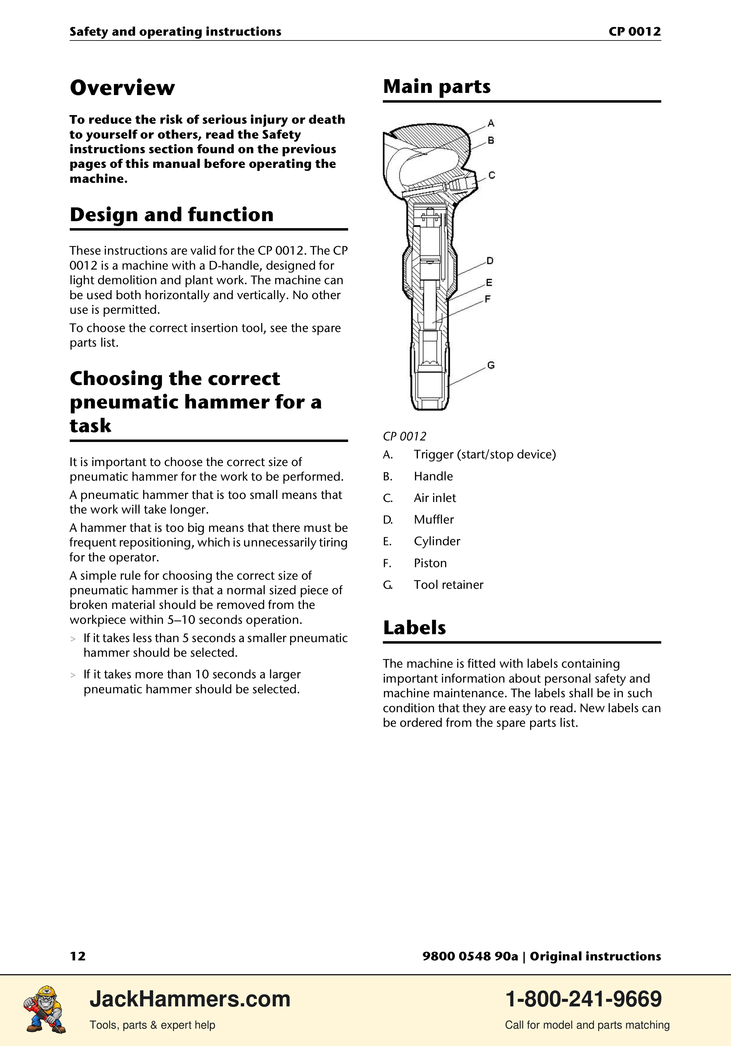 Chicago Pneumatic 0012 PDF page 12 of 224