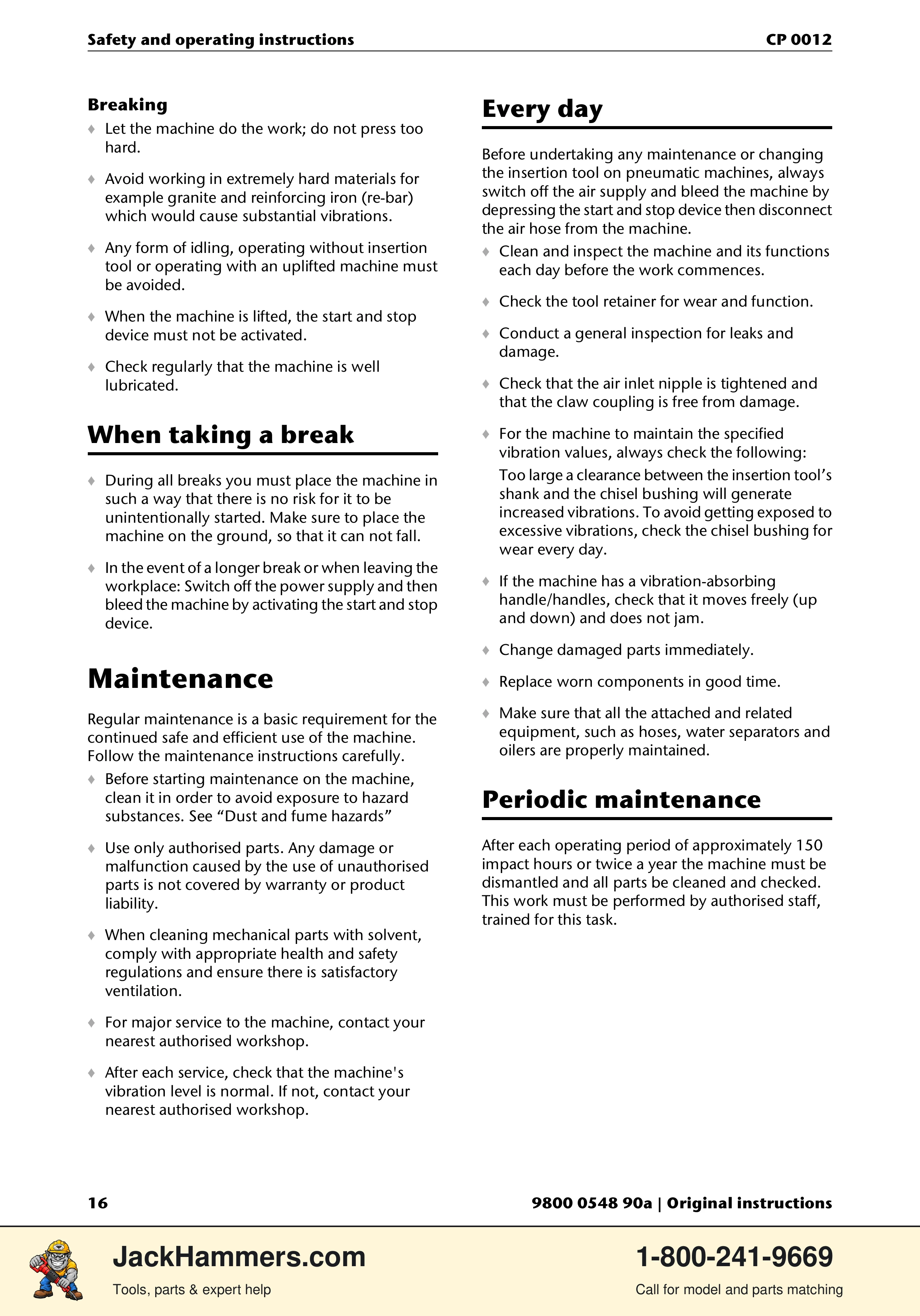 Chicago Pneumatic 0012 PDF page 16 of 224