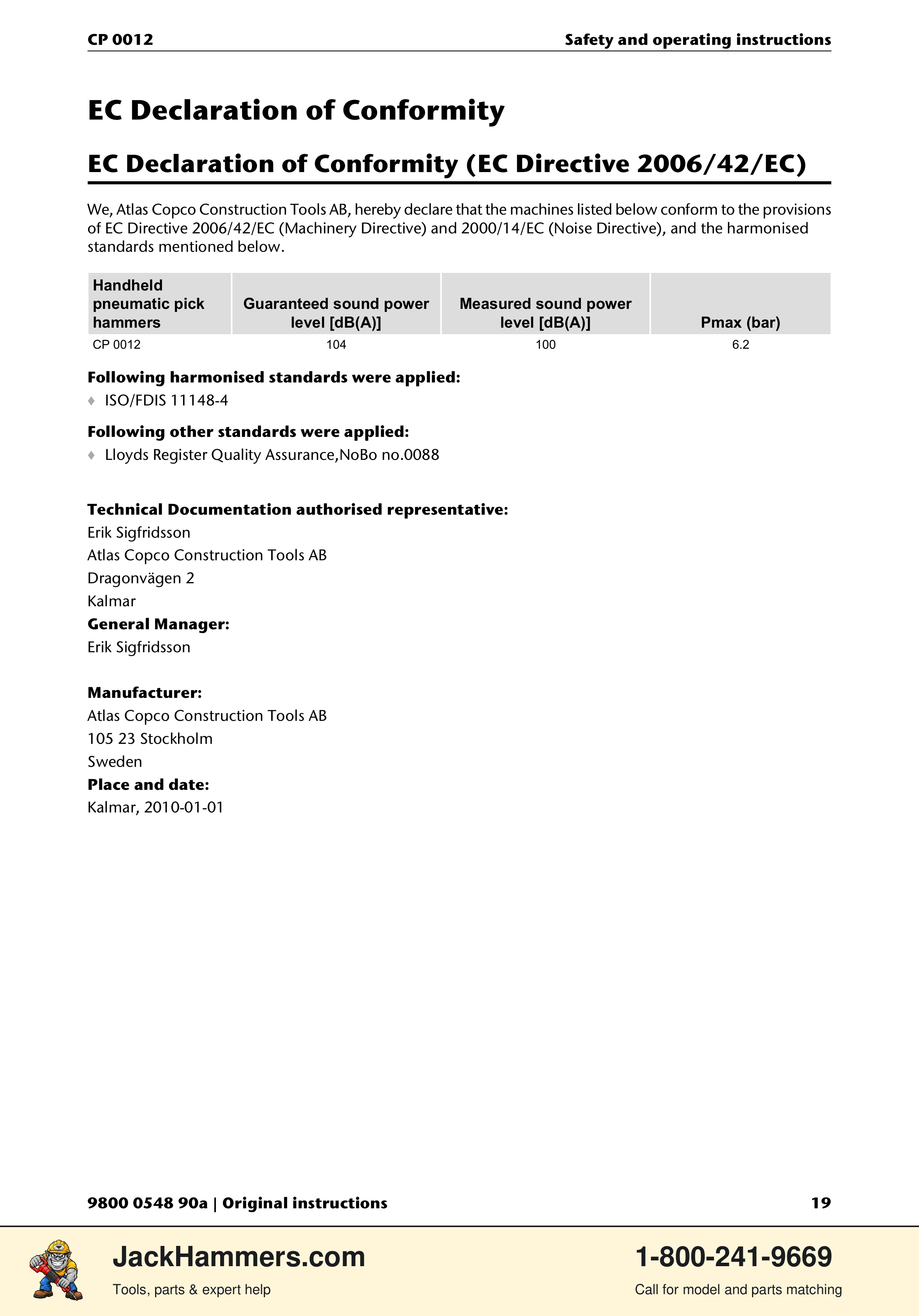 Chicago Pneumatic 0012 PDF page 19 of 224