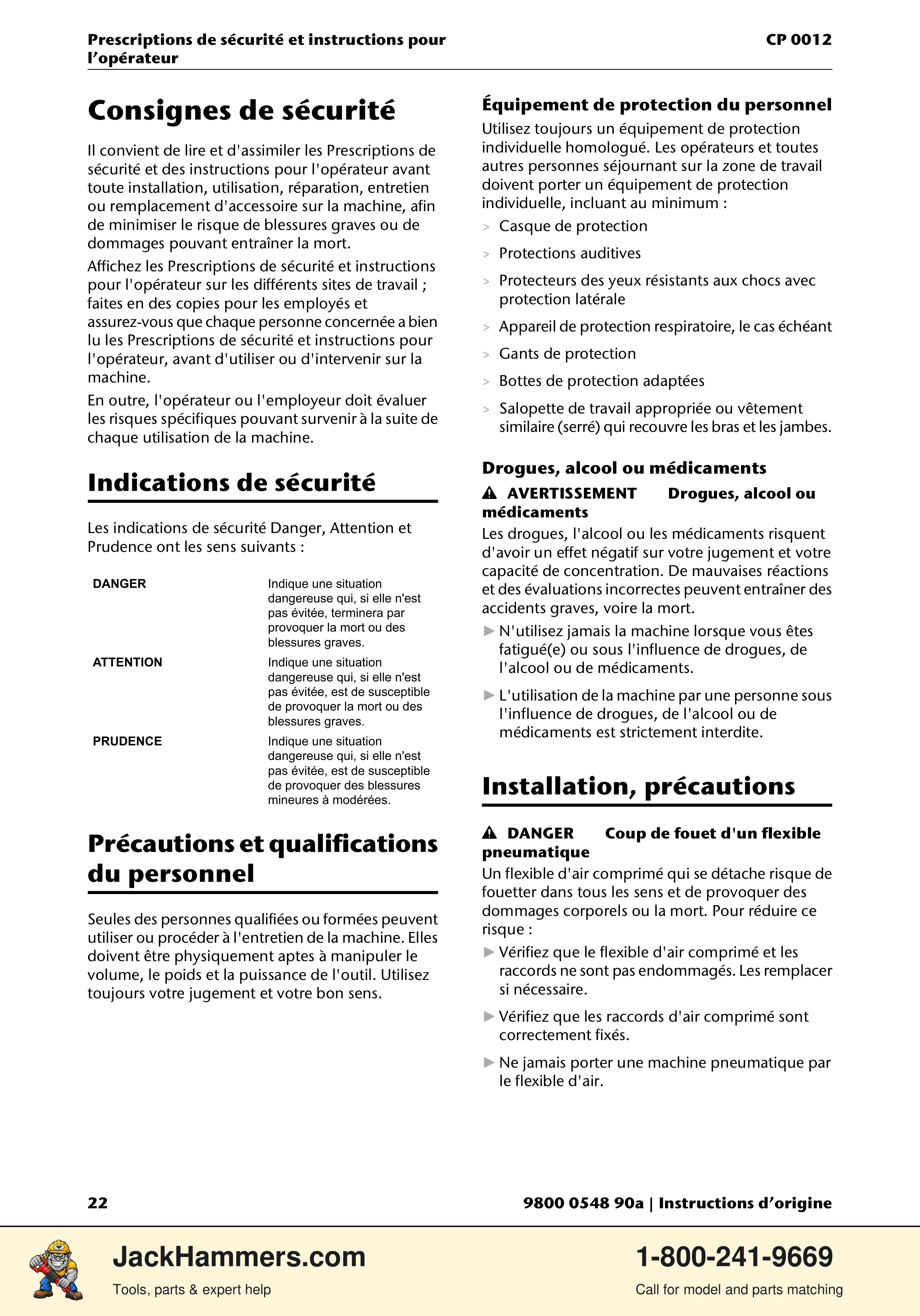 Chicago Pneumatic 0012 PDF page 22 of 224