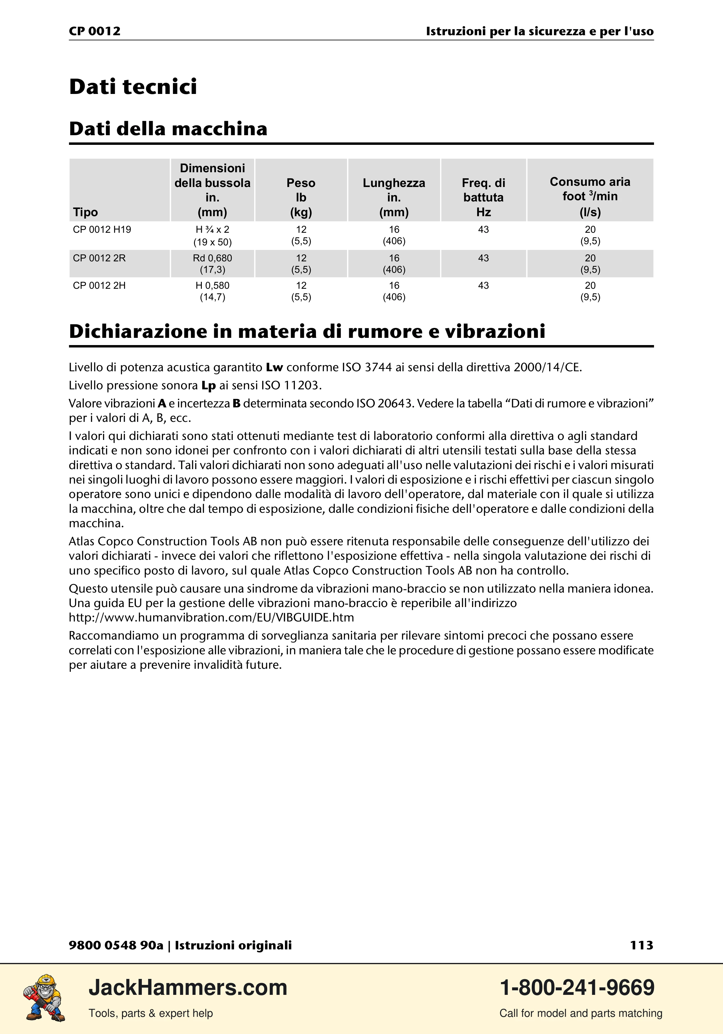 Chicago Pneumatic 0012 PDF page 113 of 224