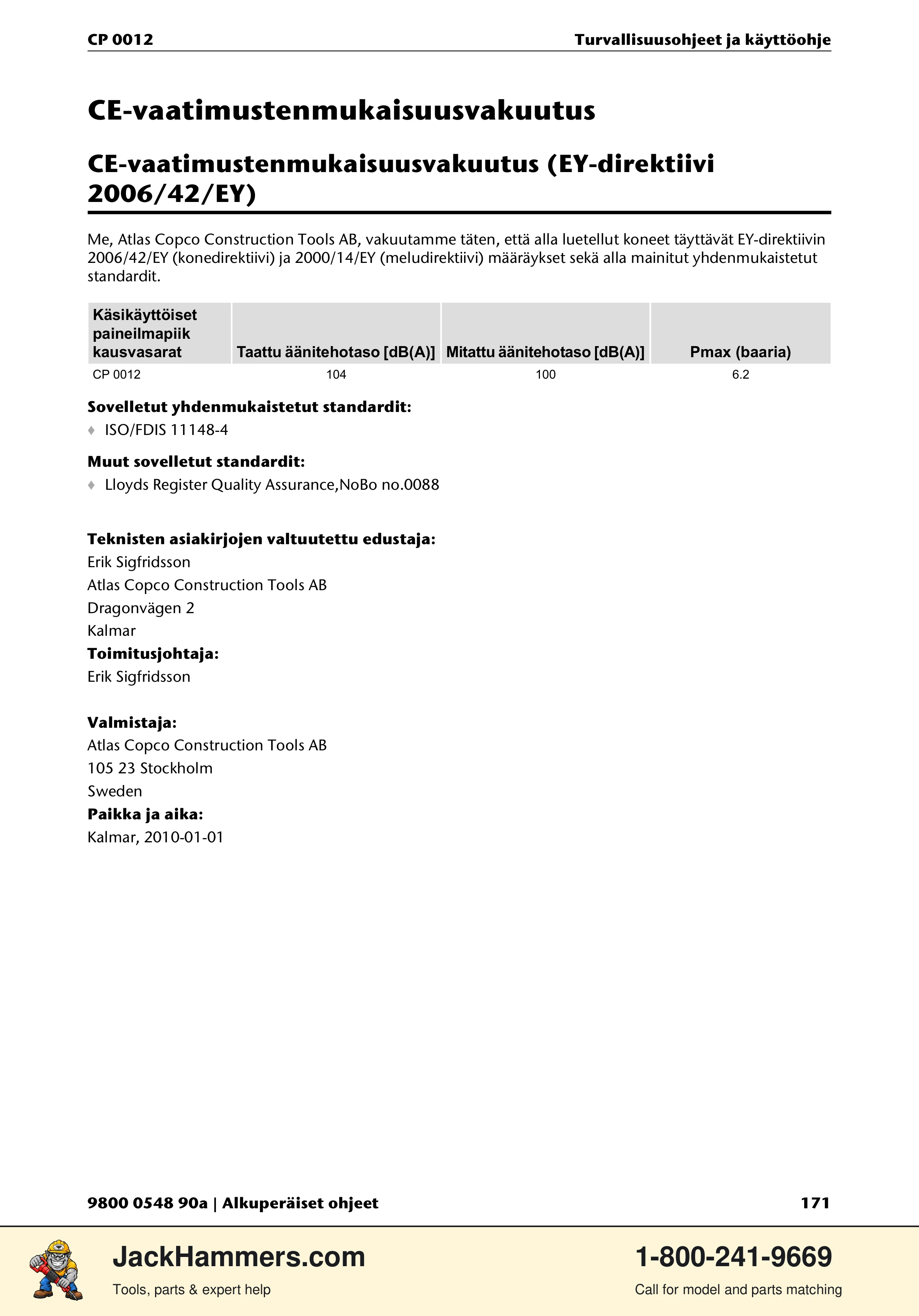 Chicago Pneumatic 0012 PDF page 171 of 224