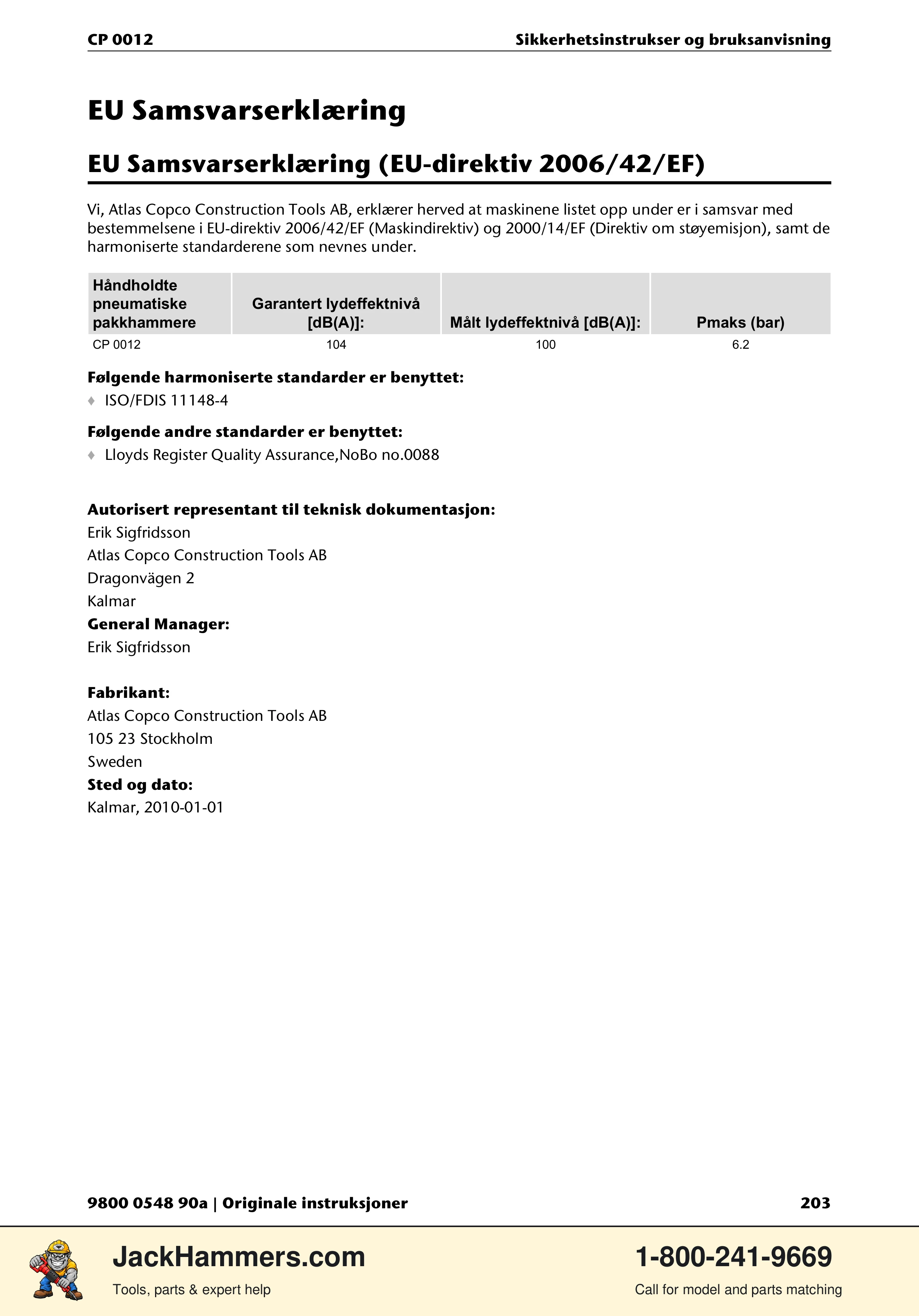 Chicago Pneumatic 0012 PDF page 203 of 224