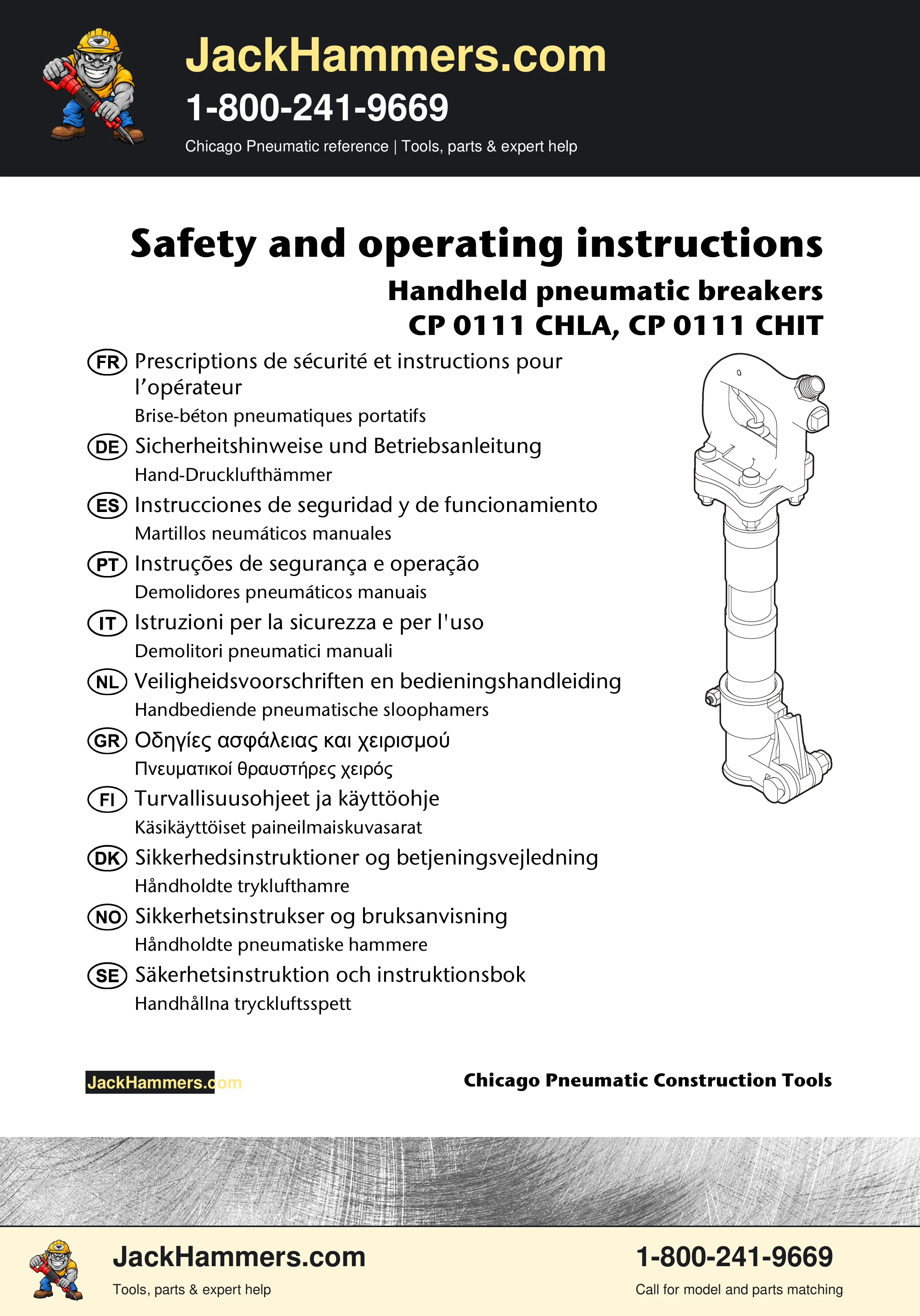 Chicago Pneumatic 0111 PDF page 1 of 176
