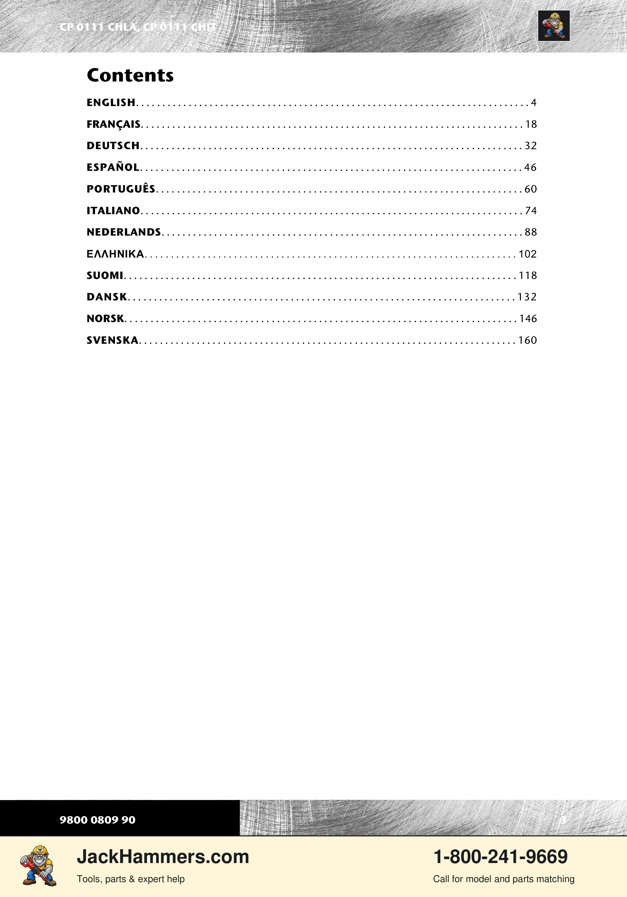 Chicago Pneumatic 0111 PDF page 3 of 176