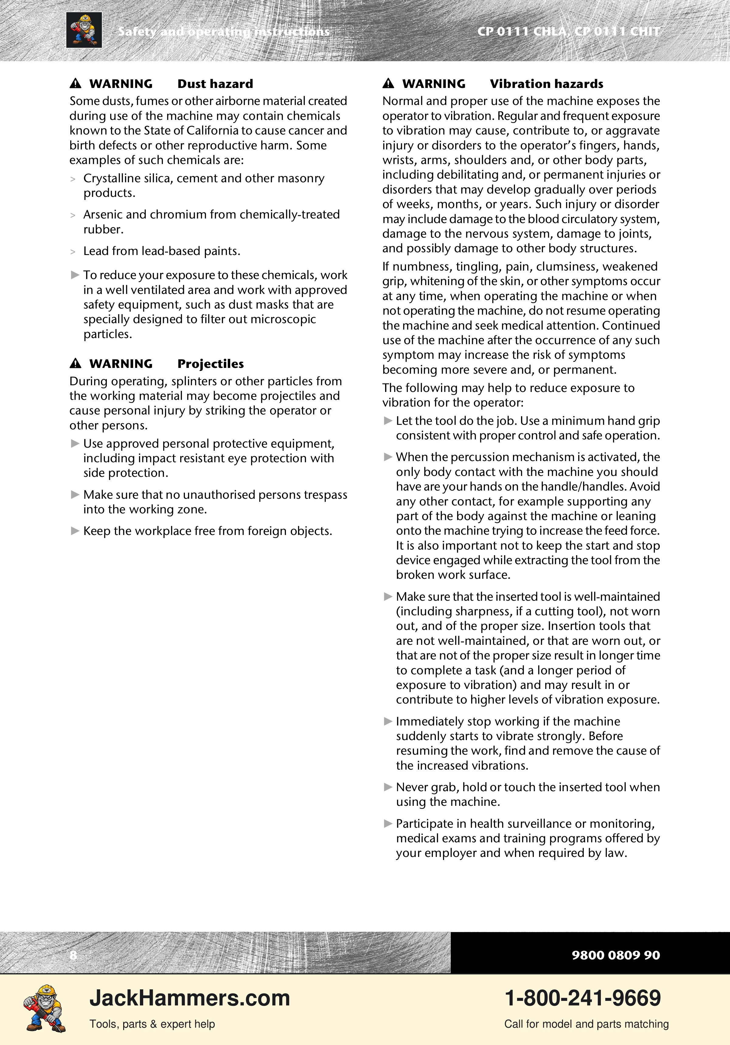 Chicago Pneumatic 0111 PDF page 8 of 176