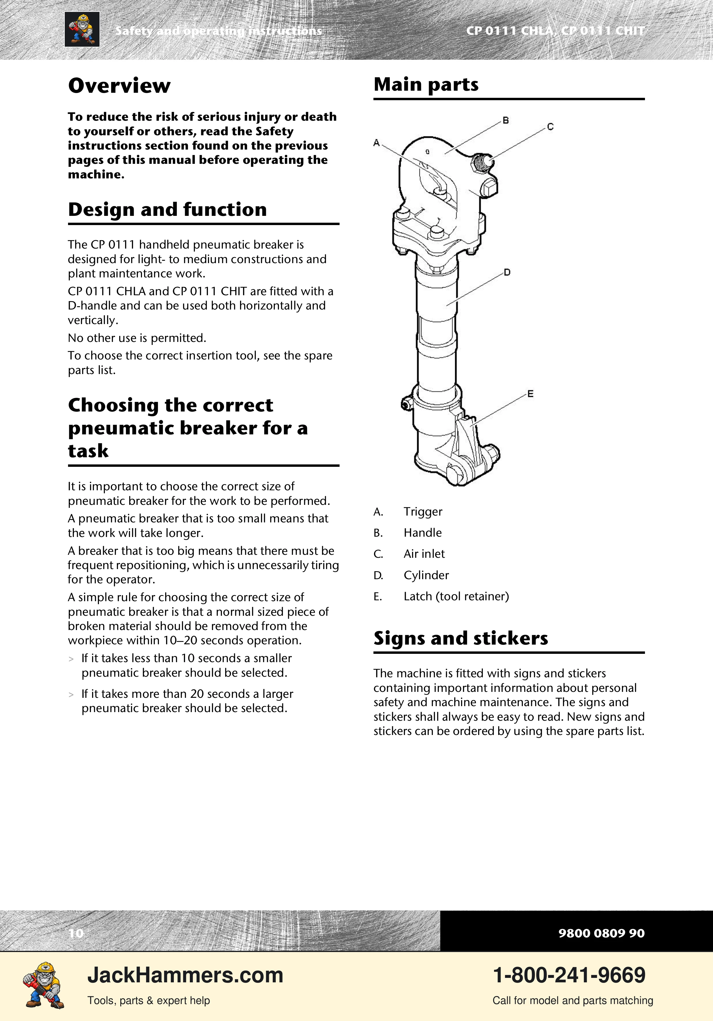 Chicago Pneumatic 0111 PDF page 10 of 176